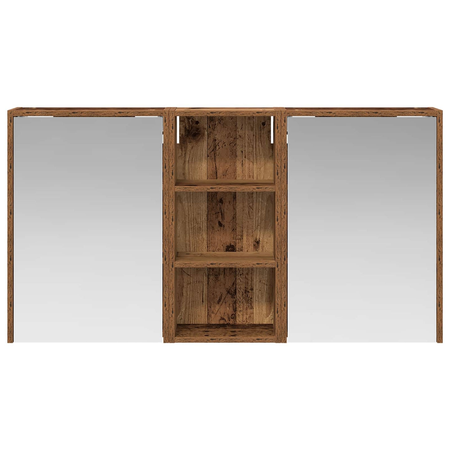 Baderomsskapsett for 3 pcs 116 x 16 x 62,5 cm Konstruert tre