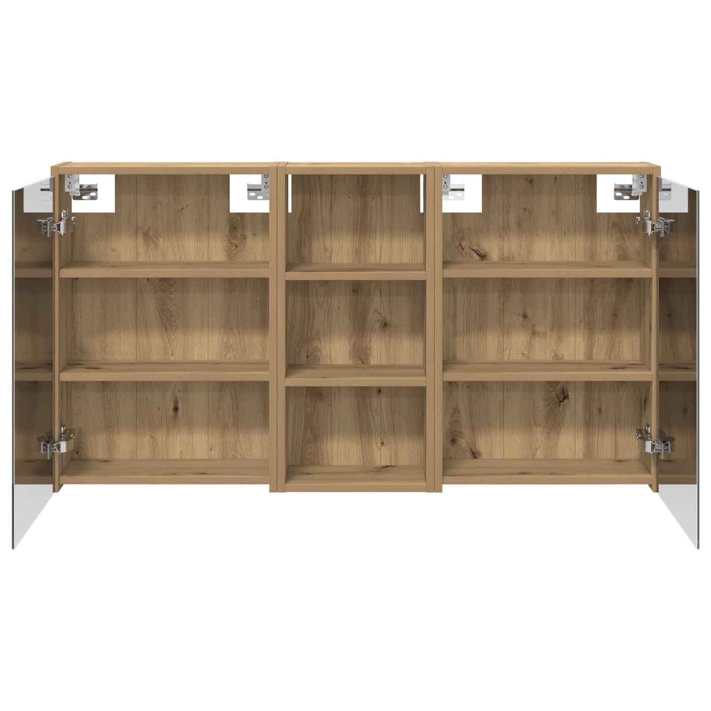 Baderomsskapsett 3 stk. 116 x 16 x 62,5 cm Konstruert tre