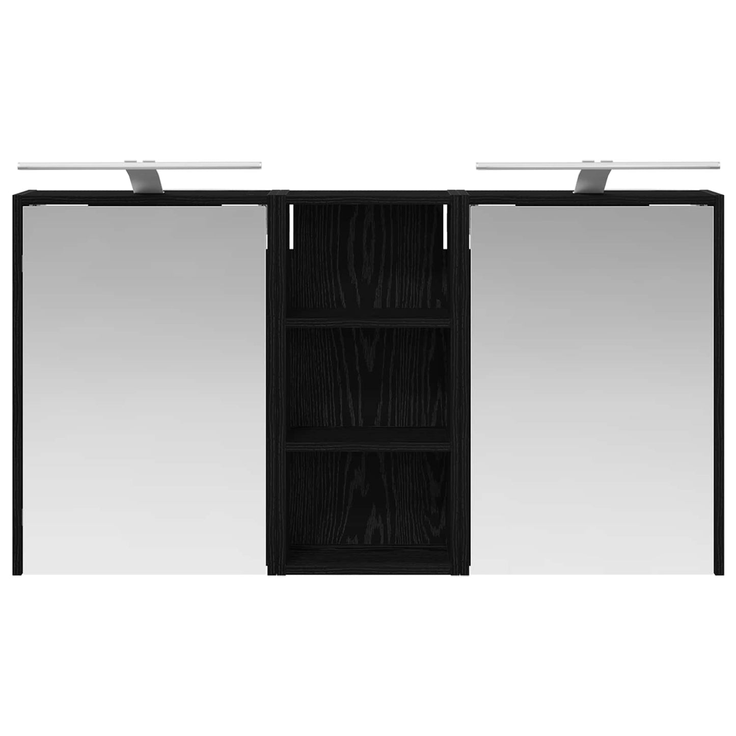 Baderomsskapsett for 3 pcs 116 x 16 x 62,5 cm Konstruert tre