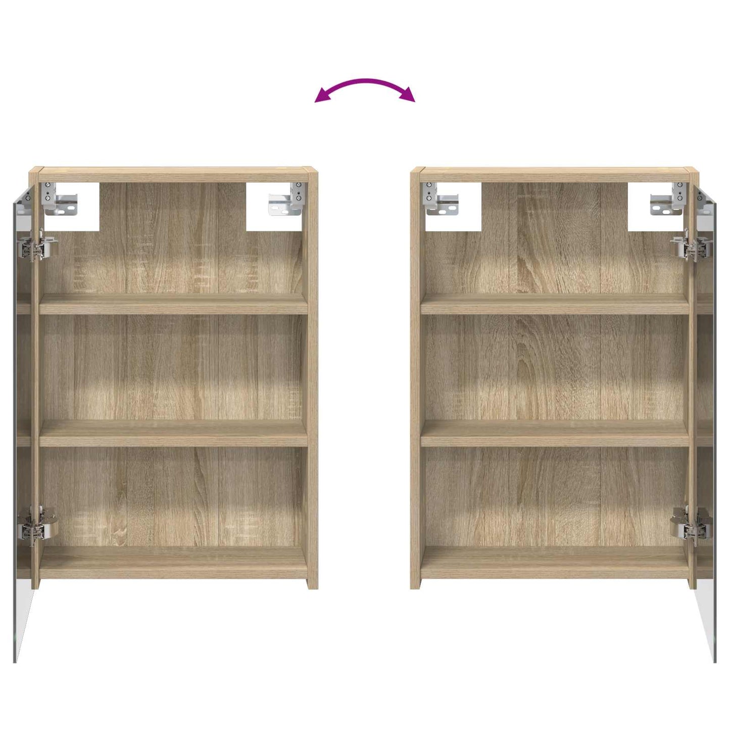 Baderomsskapsett 3 pcs 126 x 16 x 62.5 cm Konstruert tre