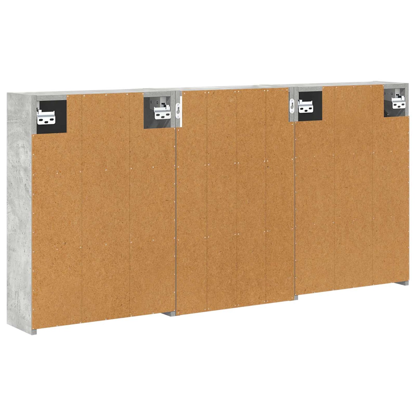 Baderomsskapsett 3 pcs 126 x 16 x 62.5 cm Konstruert tre