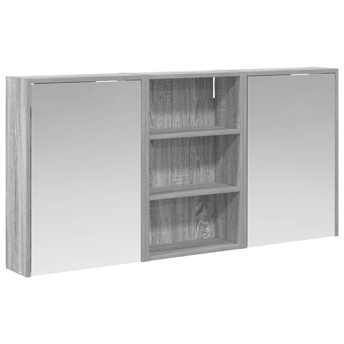 Baderomsskapsett 3 pcs 126 x 16 x 62.5 cm Konstruert tre