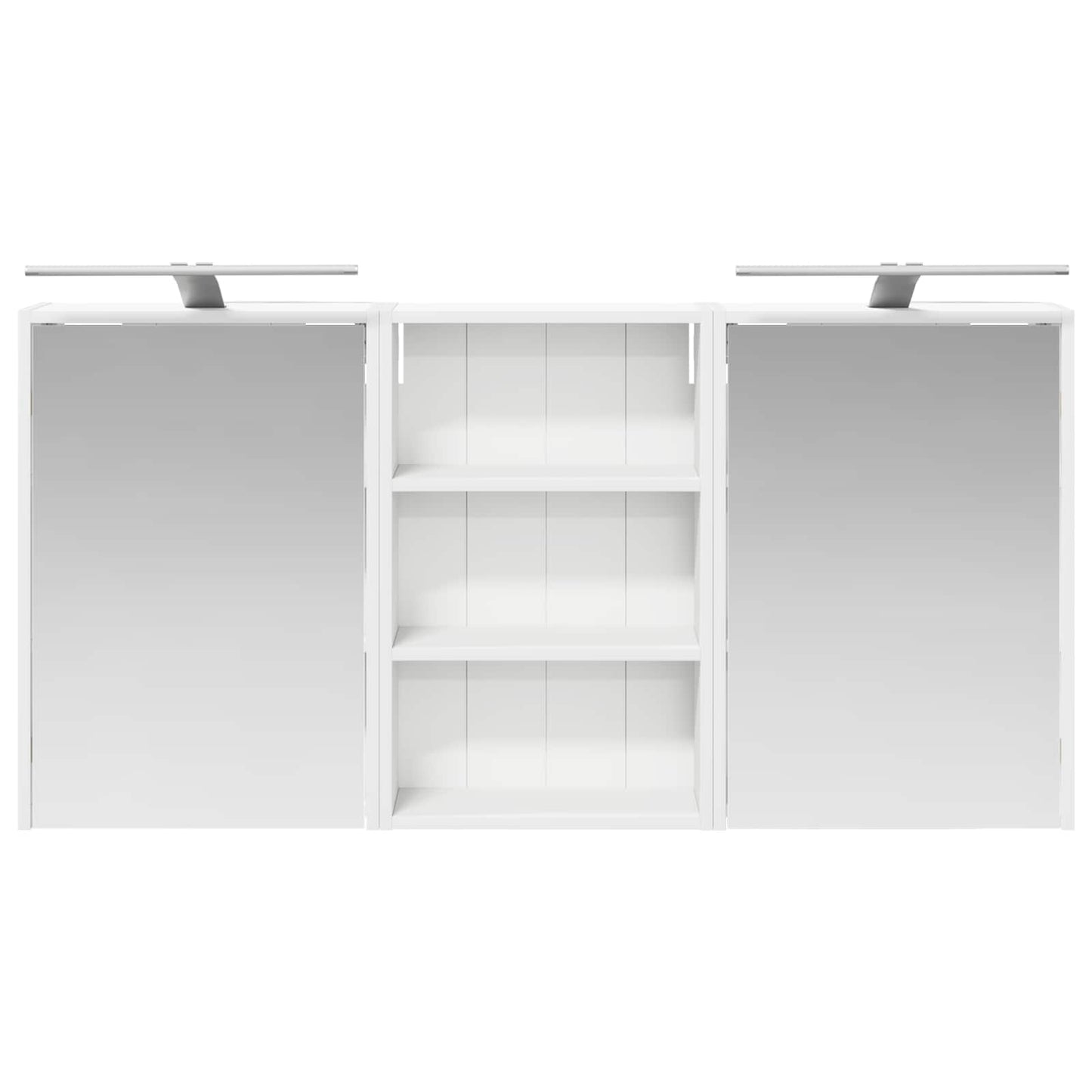 Baderomsskapsett 3 pcs 126 x 16 x 62.5 cm Konstruert tre