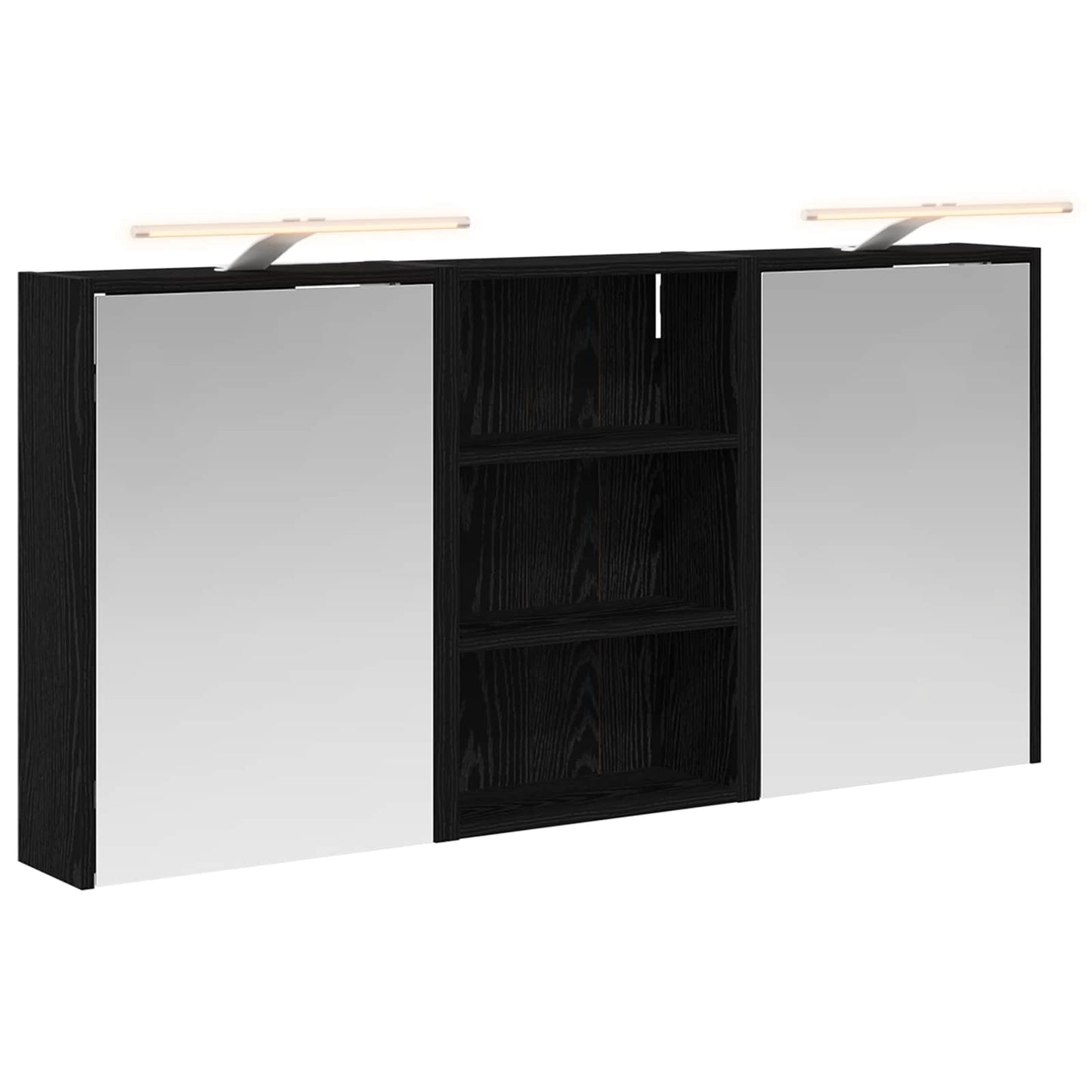 Baderomsskapsett 3 pcs 126 x 16 x 62.5 cm Konstruert tre