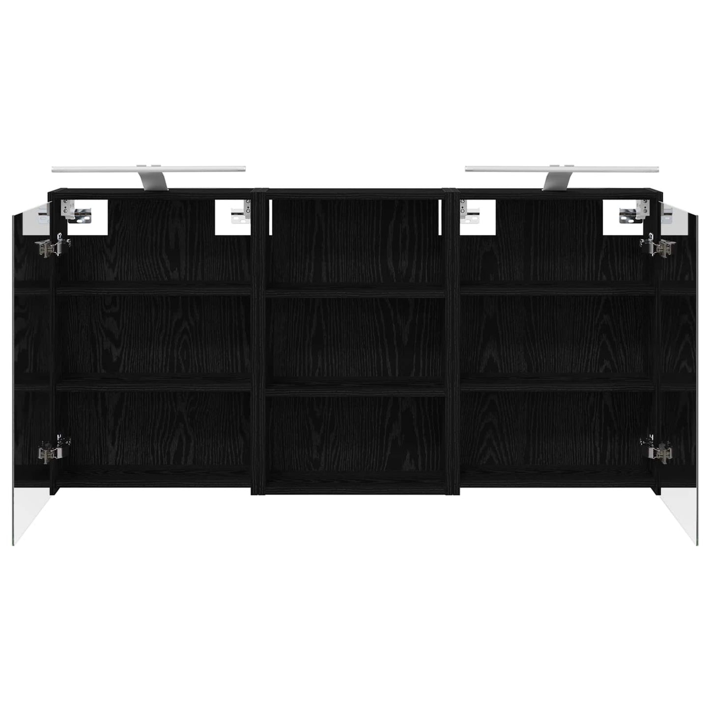 Baderomsskapsett 3 pcs 126 x 16 x 62.5 cm Konstruert tre