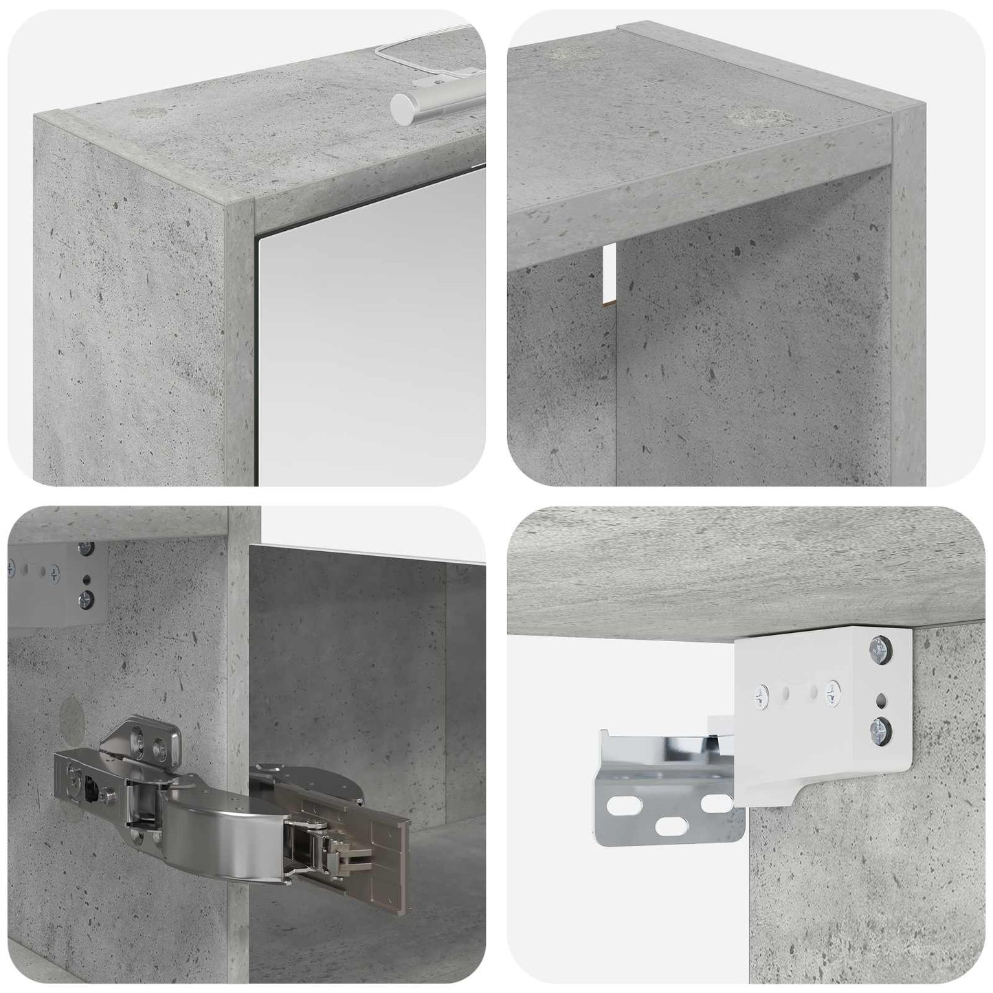 Baderomsskapsett 3 pcs 126 x 16 x 62.5 cm Konstruert tre