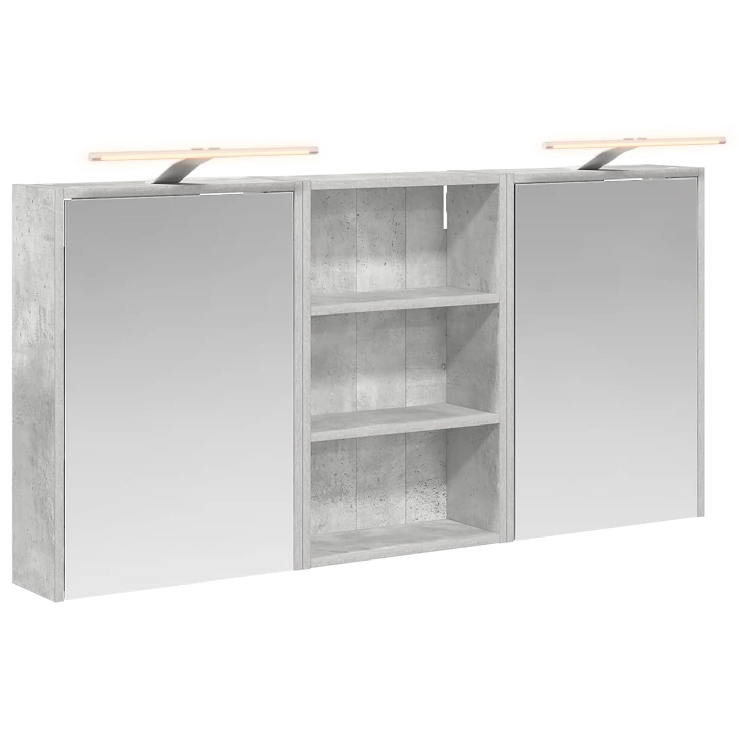 Baderomsskapsett 3 pcs 126 x 16 x 62.5 cm Konstruert tre