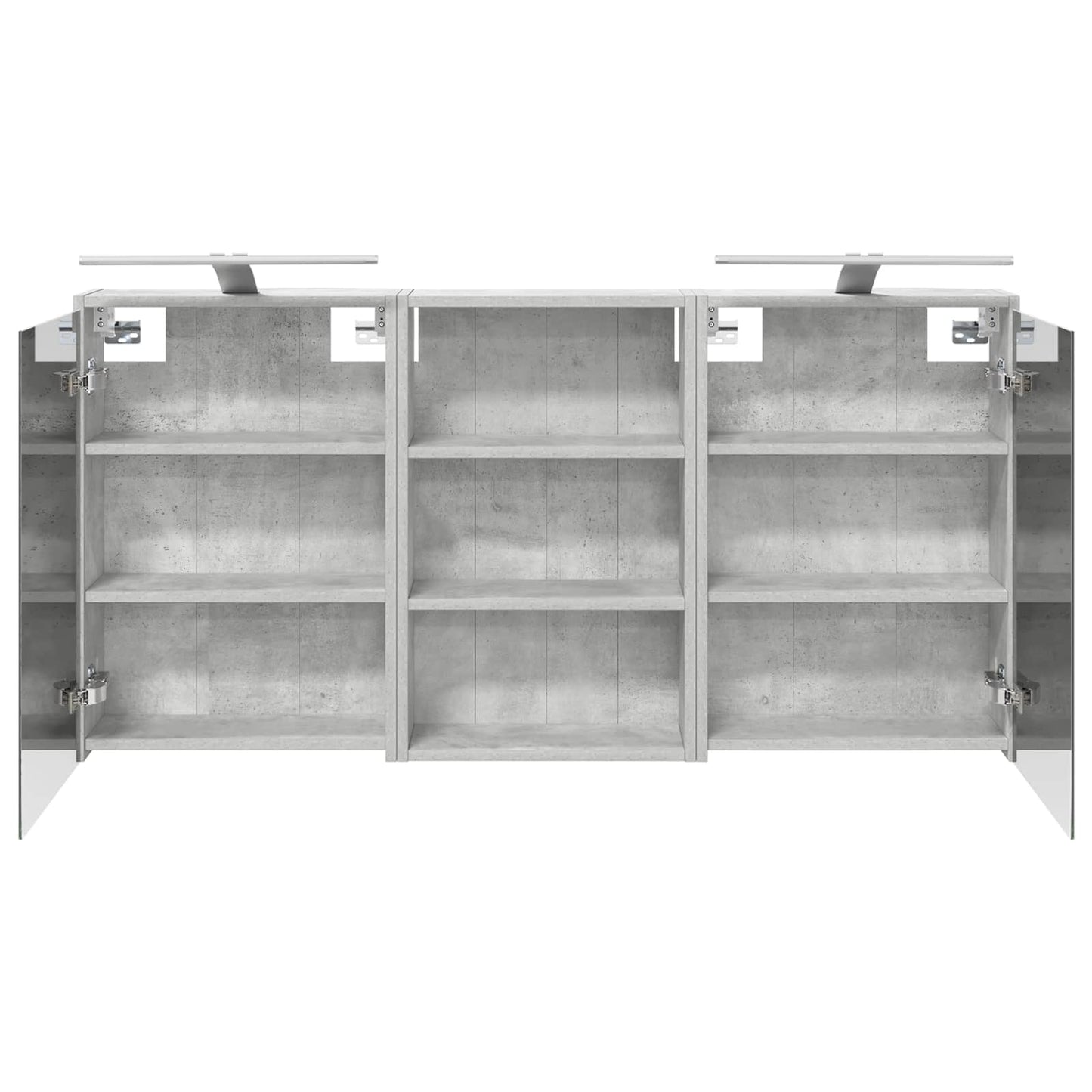 Baderomsskapsett 3 pcs 126 x 16 x 62.5 cm Konstruert tre