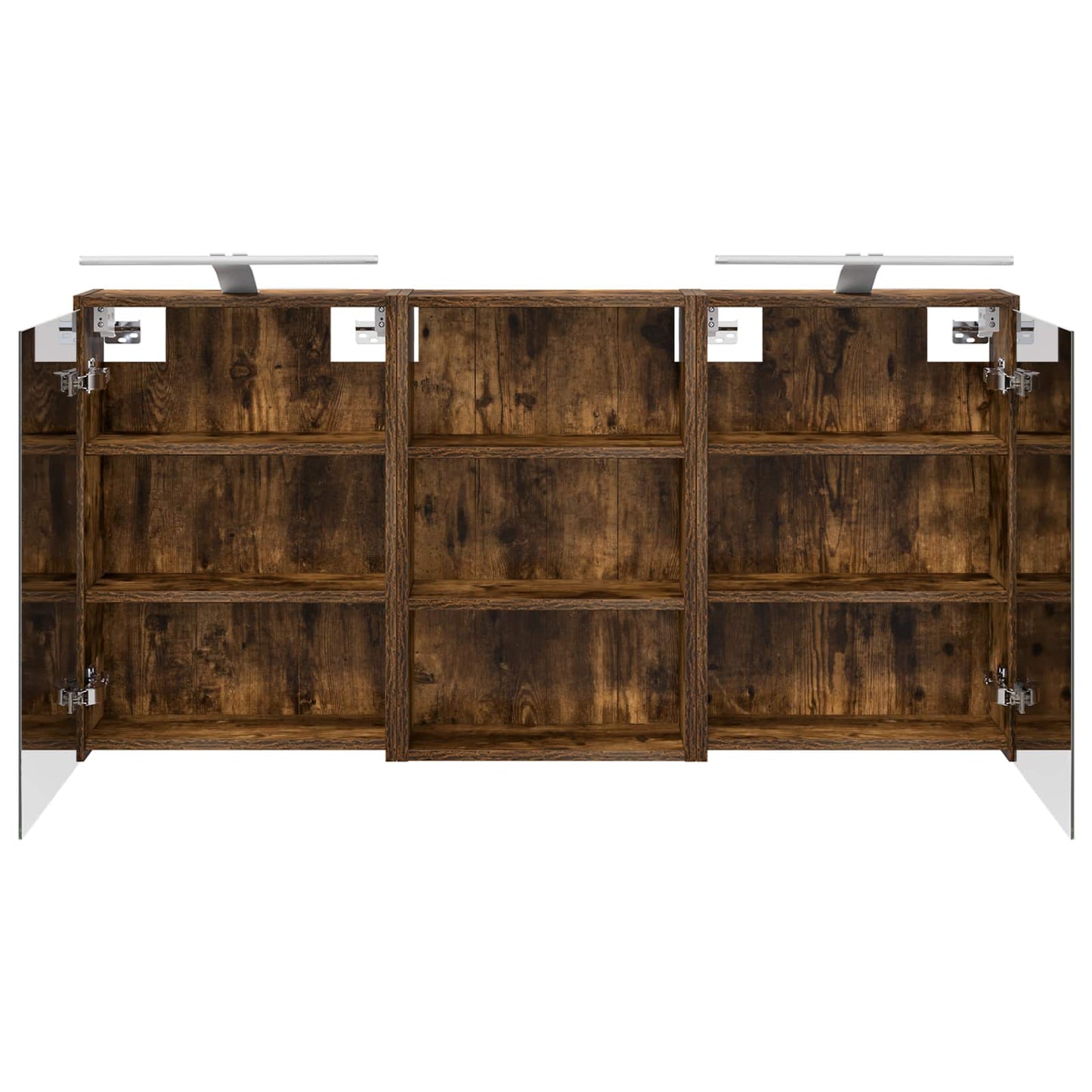 Baderomsskapsett 3 pcs 126 x 16 x 62.5 cm Konstruert tre