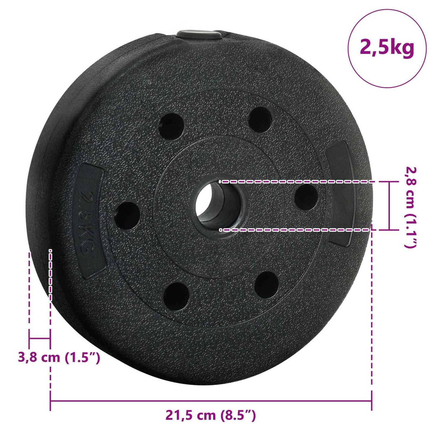 2-i-1 Manualsett 30kg Svart og Rød Sement og jernsand