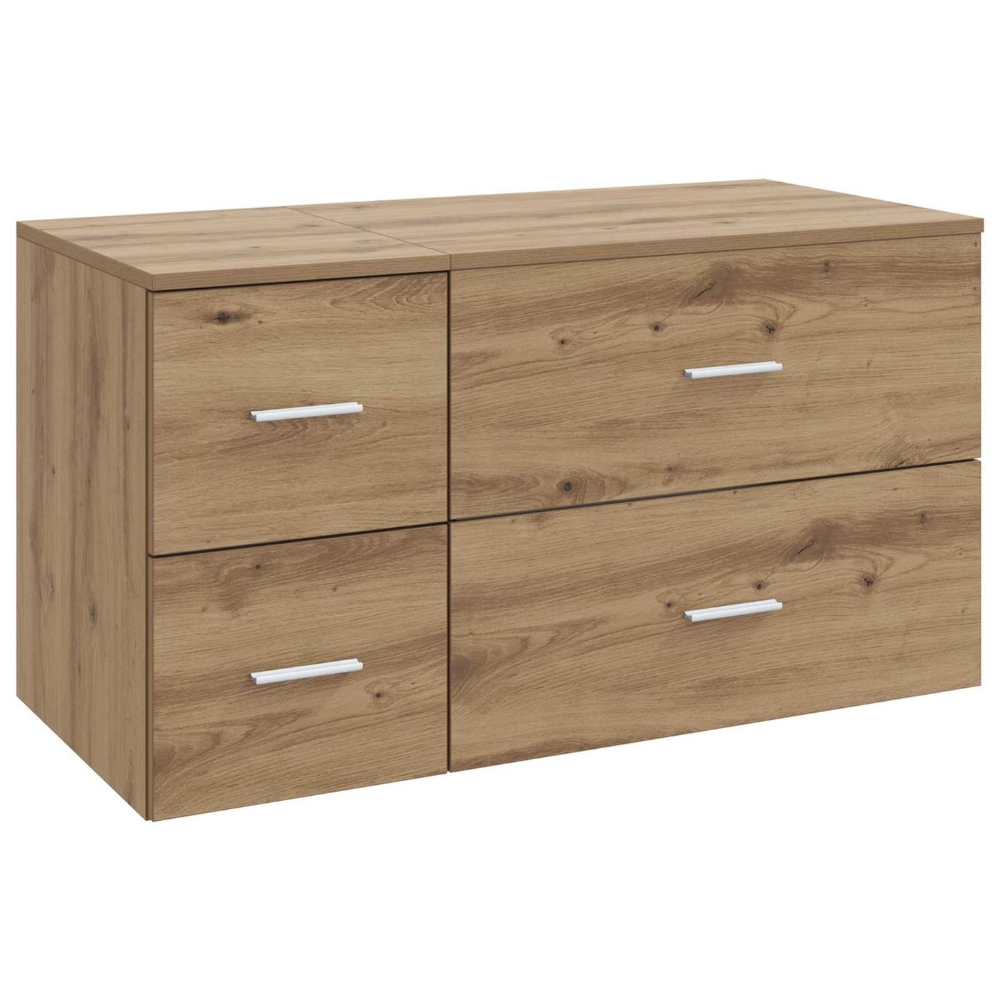Baderomsinnredningssett 2 stk. Artisan eik Konstruert tre