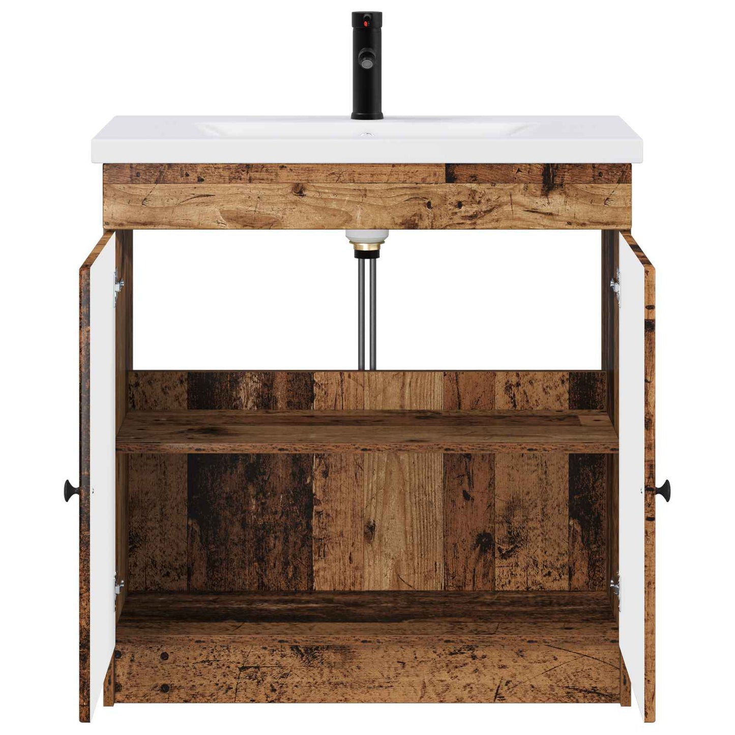 Baderomsinnredningssett Gammelt tre 56 x 37,5 x 81 cm