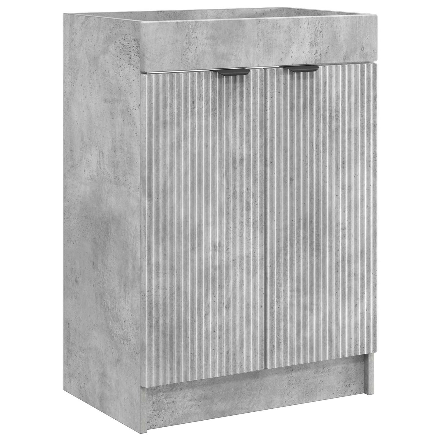 Baderomsinnredningssett Betonggrå 56 x 37,5 x 81 cm