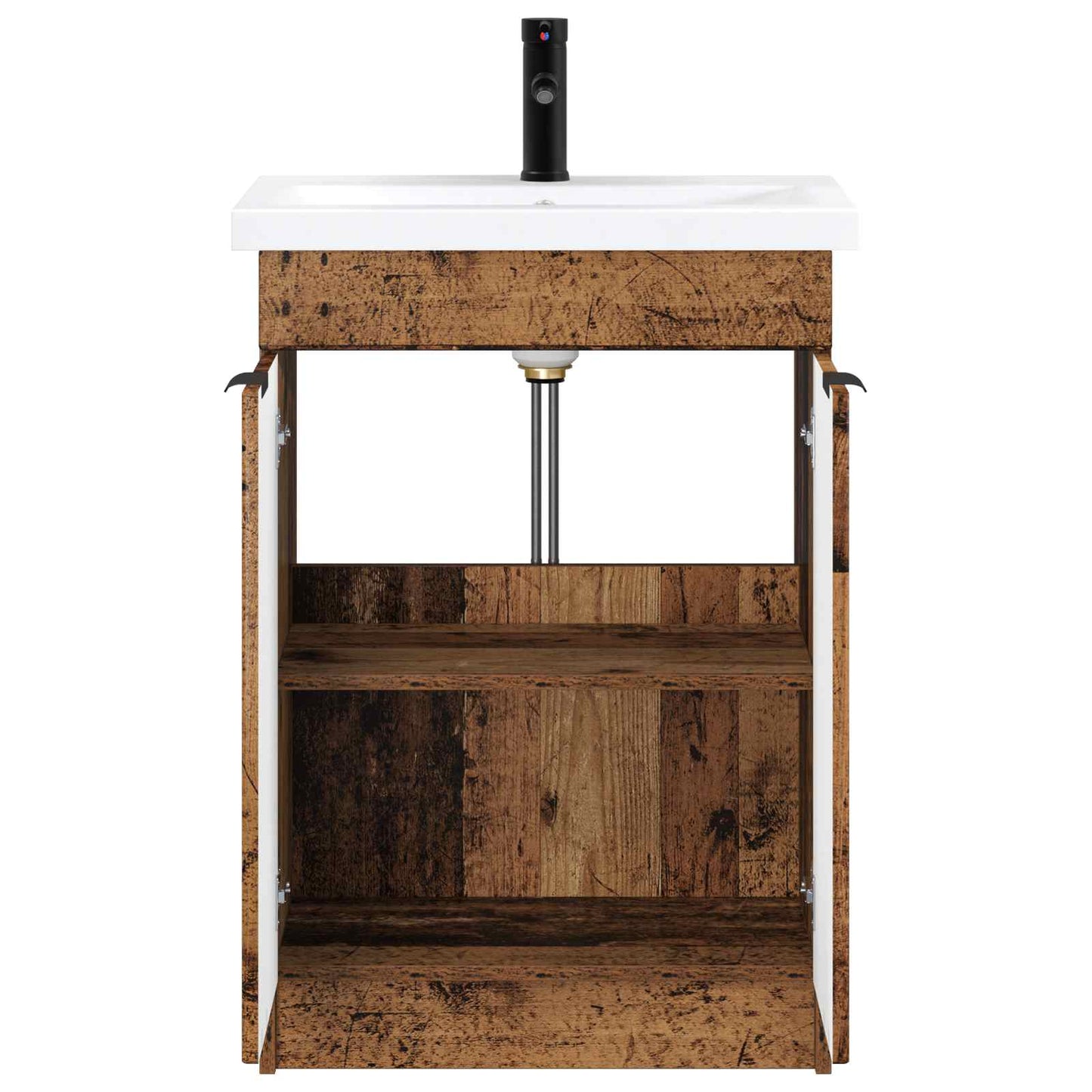 Baderomsinnredningssett Gammelt tre 78,5 x 37,5 x 81 cm