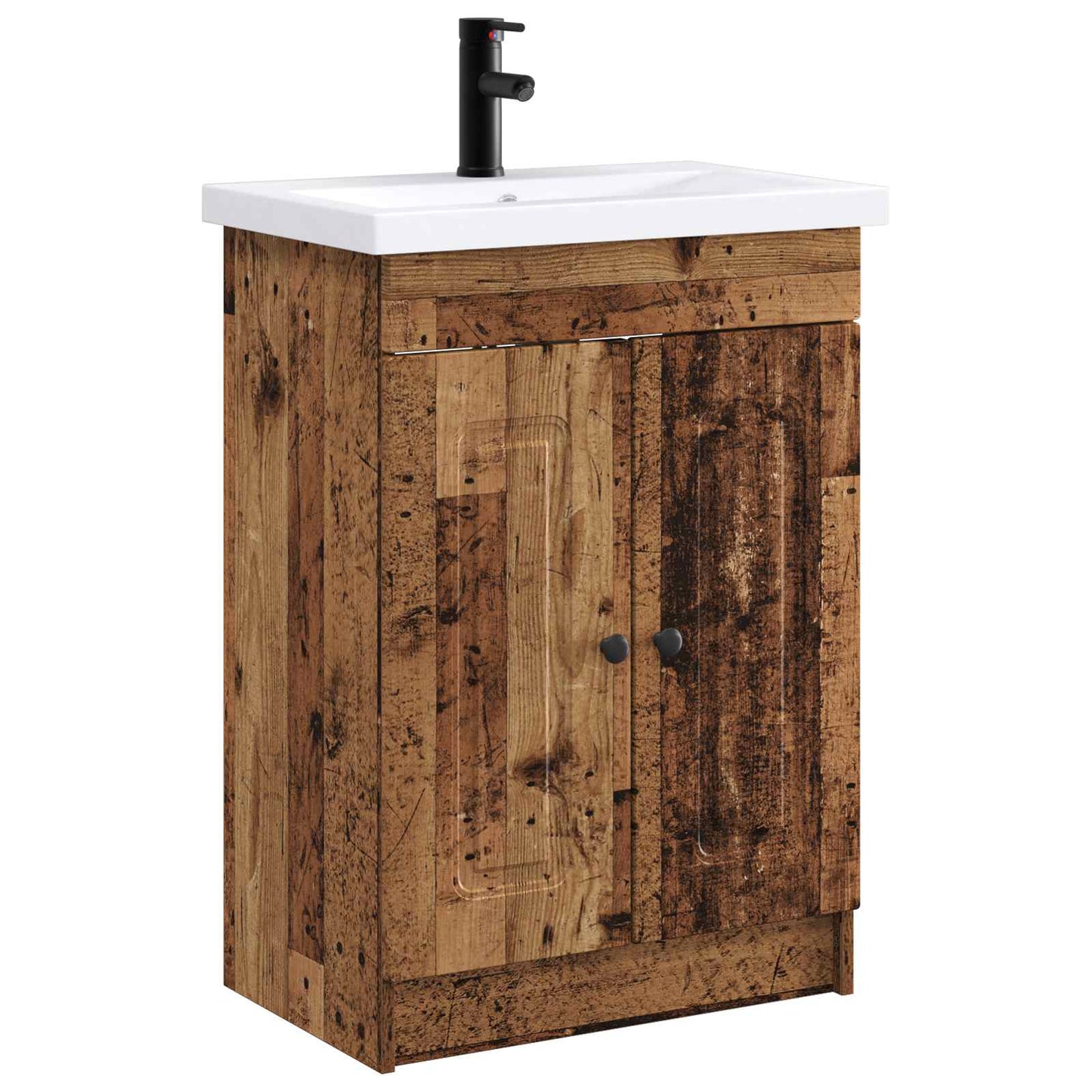 Baderomsinnredningssett Gammelt tre 78,5 x 37,5 x 81 cm