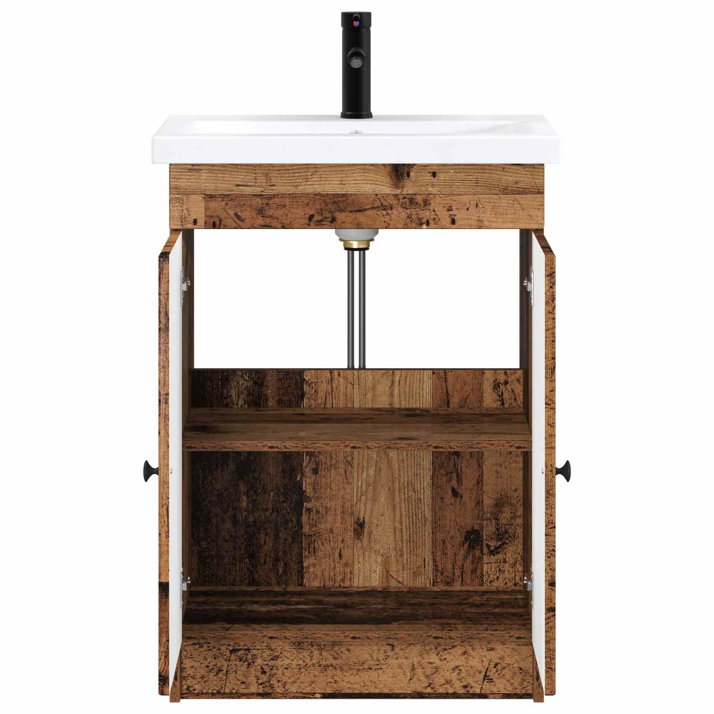 Baderomsinnredningssett Gammelt tre 78,5 x 37,5 x 81 cm