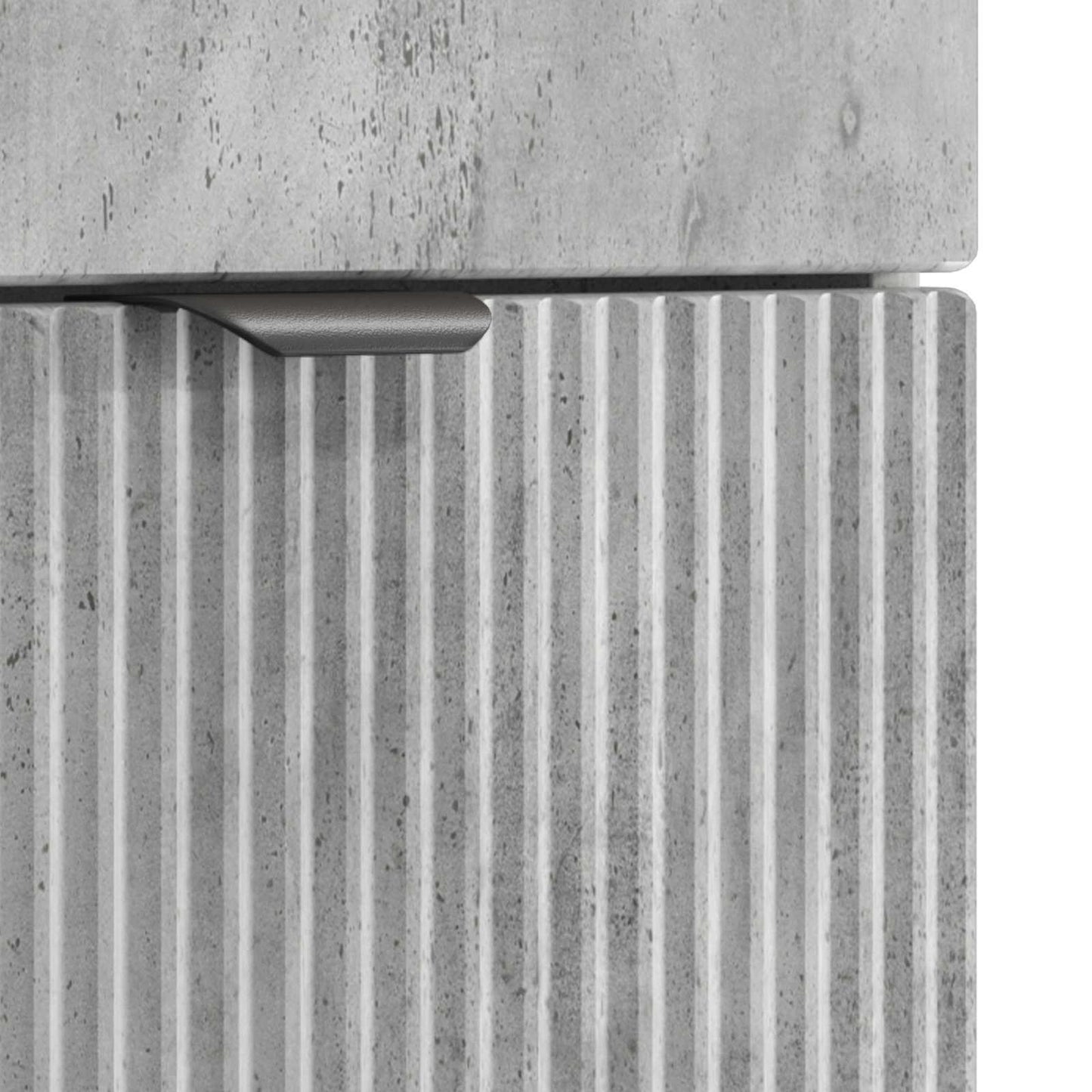Baderomsinnredningssett Betonggrå Konstruert tre