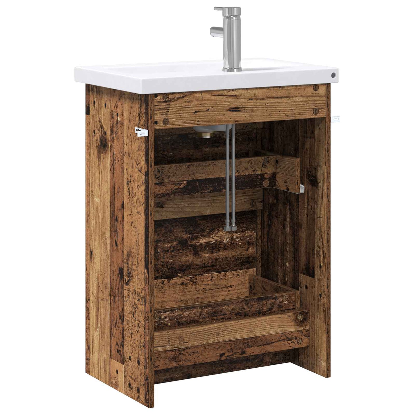Baderomsinnredningssett Gammelt tre 61 x 40 x 84,5 cm