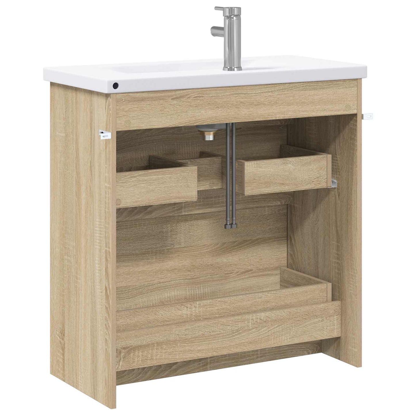 Baderomsinnredningssett Sonoma eik 81 x 40 x 84,5 cm