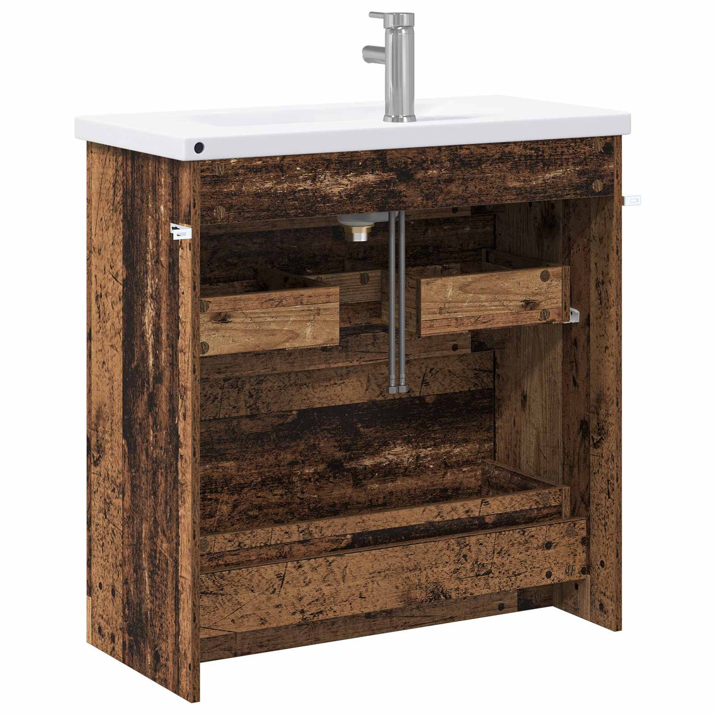 Baderomsinnredningssett Gammelt tre 81 x 40 x 84,5 cm