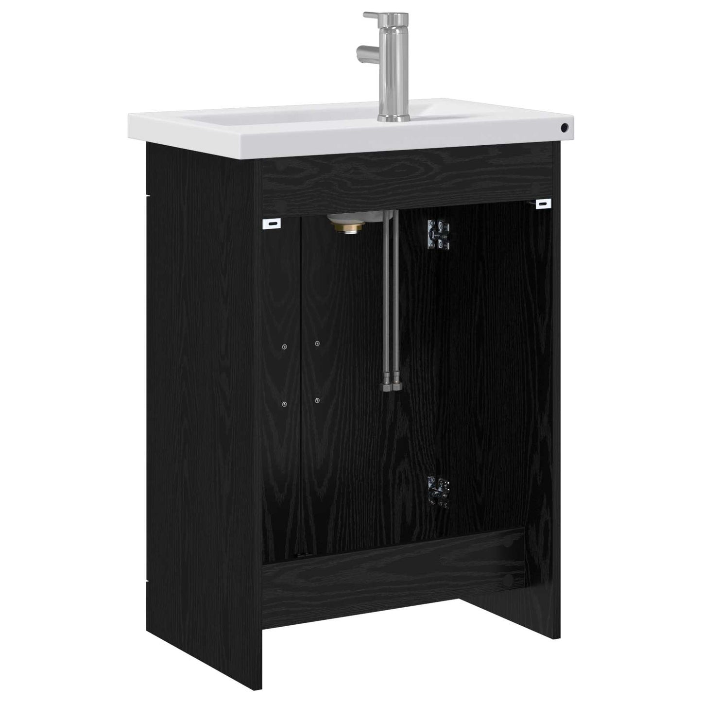 Baderomsinnredningssett Svart eik 61 x 40 x 84,5 cm