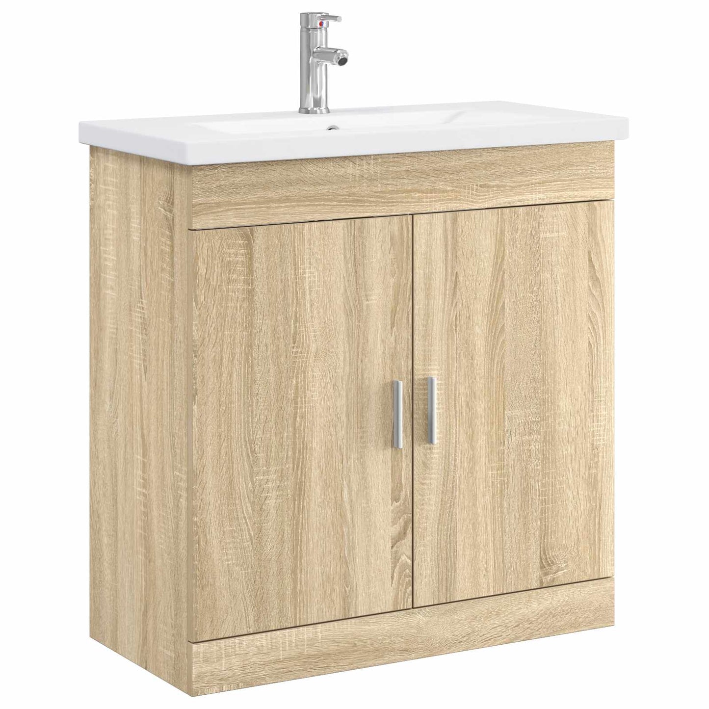 Baderomsinnredningssett Sonoma eik 81 x 40 x 84,5 cm