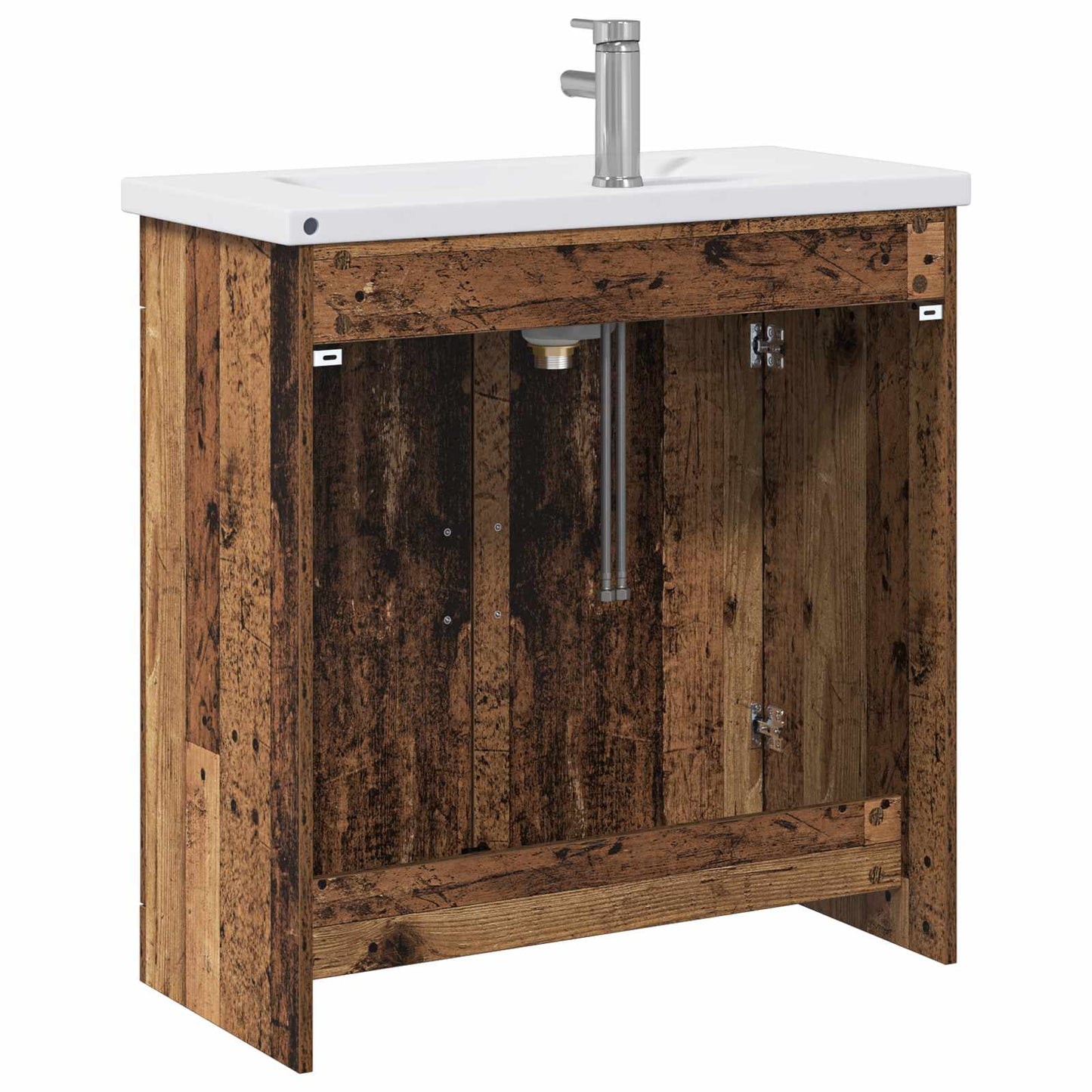 Baderomsinnredningssett Gammelt tre 81 x 40 x 84,5 cm