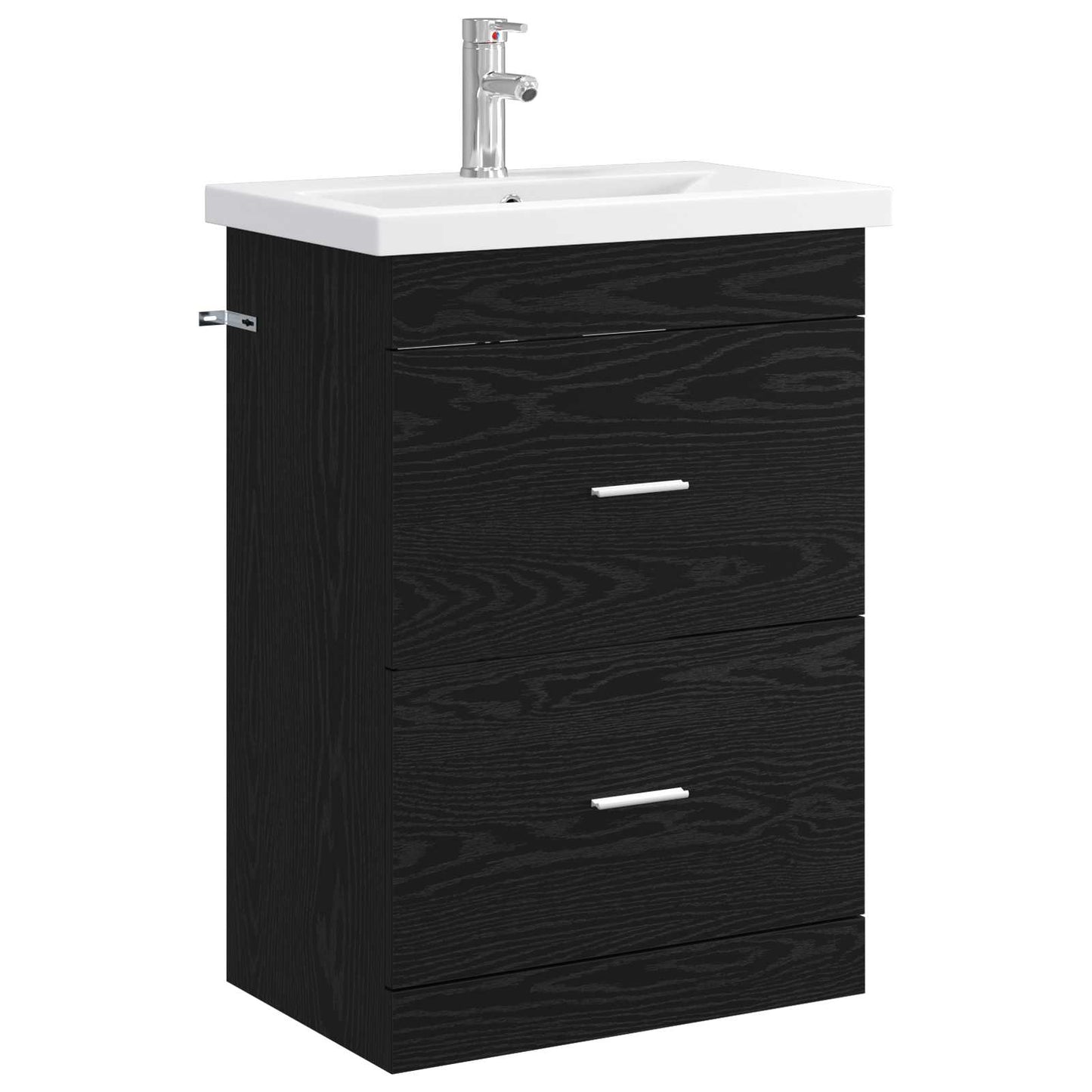 Baderomsinnredningssett Svart eik 61 x 40 x 84,5 cm