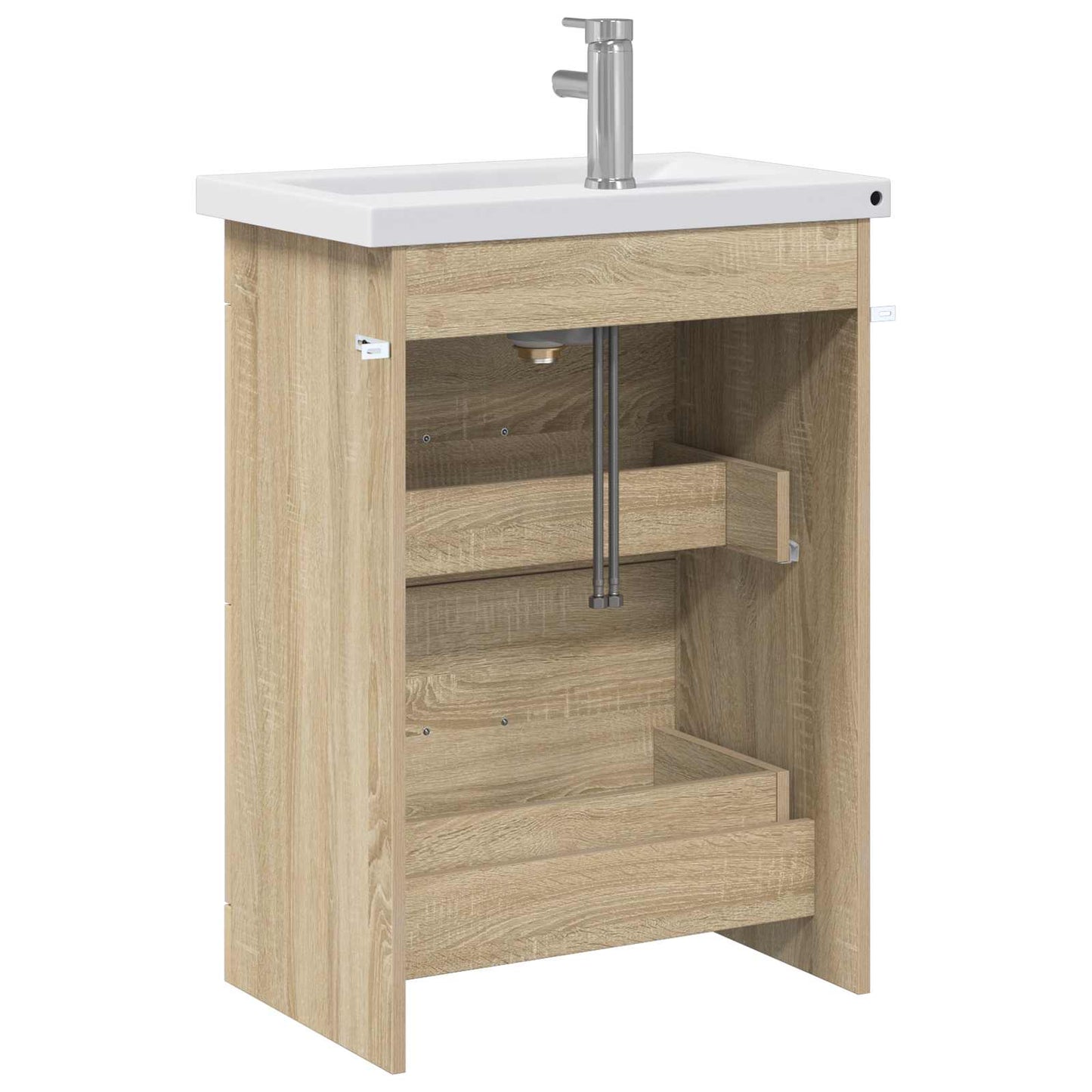 Baderomsinnredningssett Sonoma eik 61 x 40 x 84,5 cm