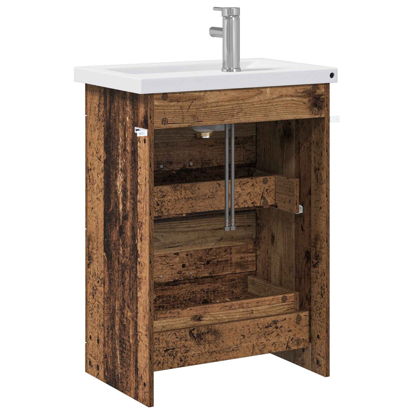 Baderomsinnredningssett Gammelt tre 61 x 40 x 84,5 cm