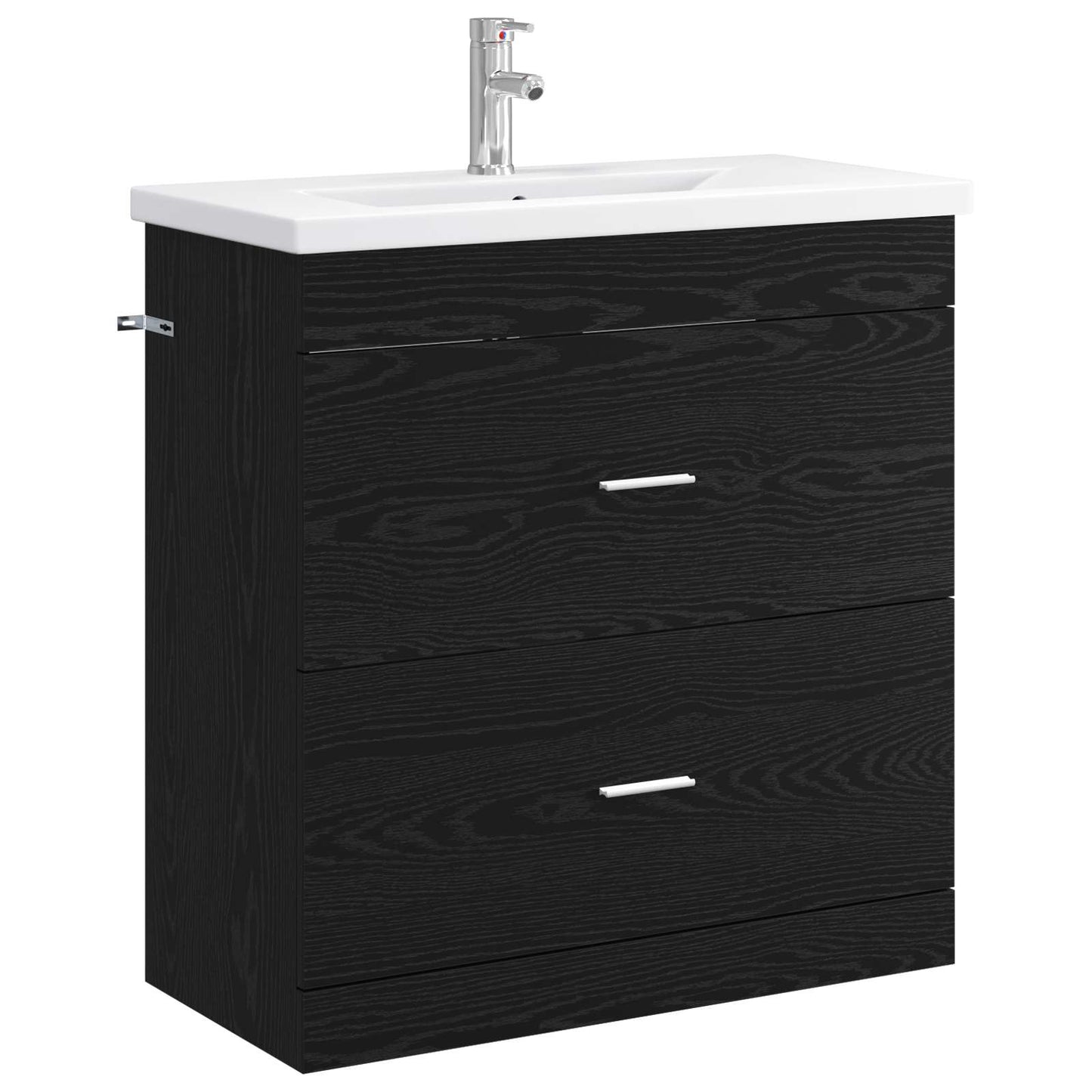 Baderomsinnredningssett Svart eik 81 x 40 x 84,5 cm