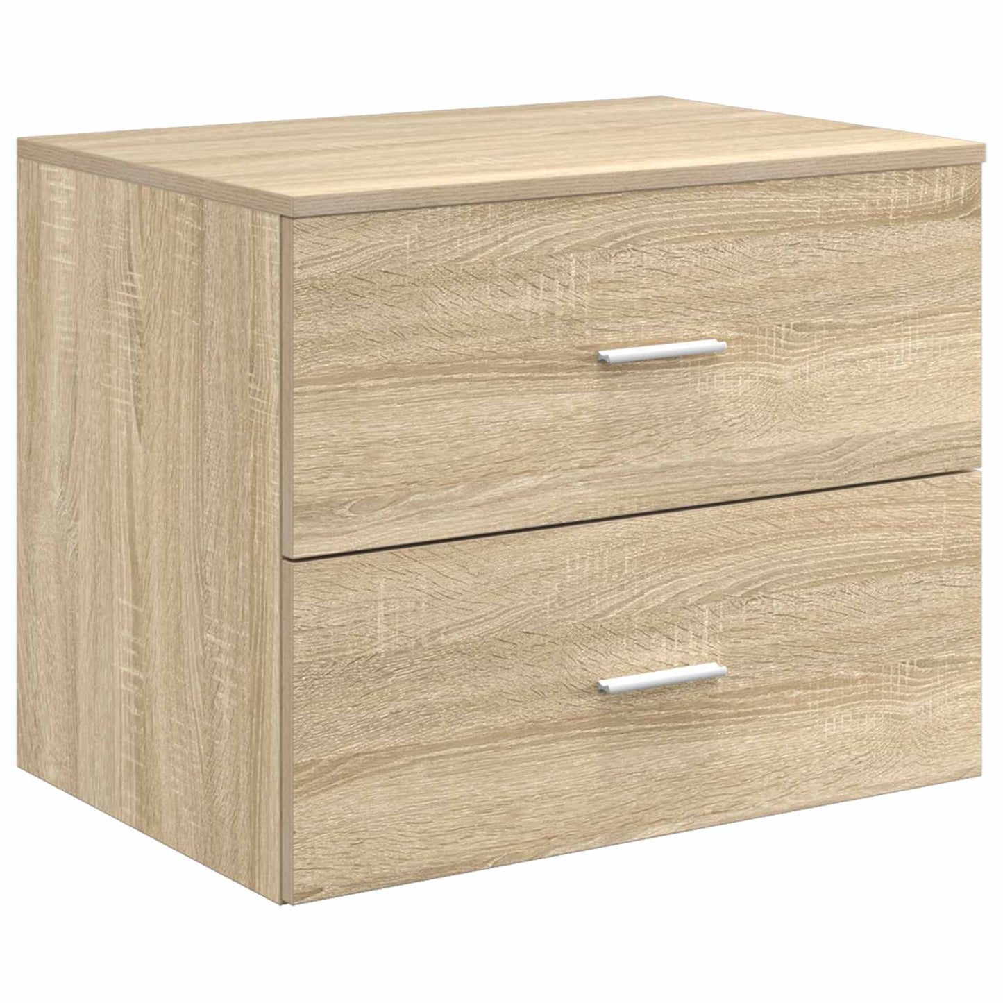 Baderomsinnredningssett Sonoma eik Konstruert tre
