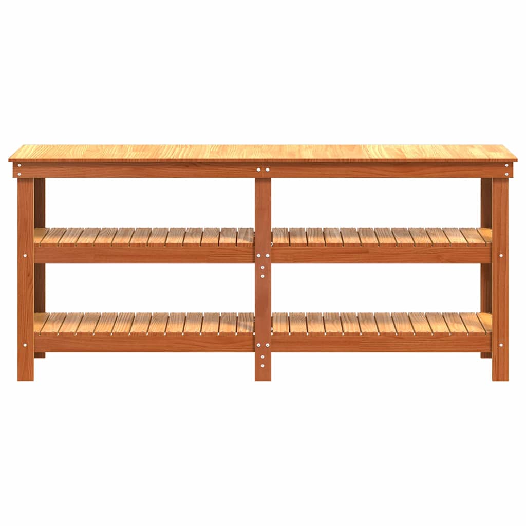Arbeidsbenk Vokset Brun 181.5 x 50 x 80 cm Massiv furu