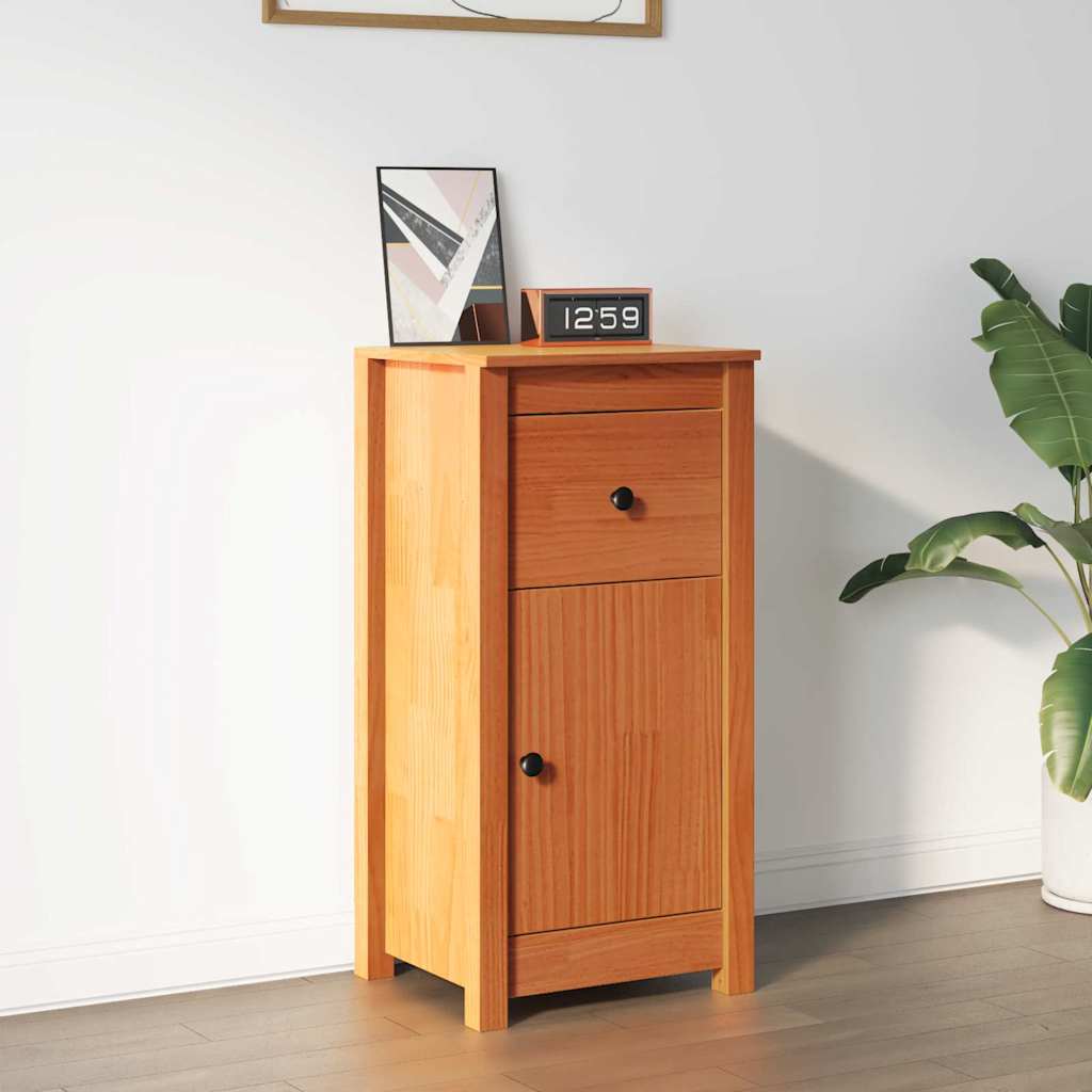Serviesskap Vokset Brun 39 x 34,5 x 80 cm Massiv furu