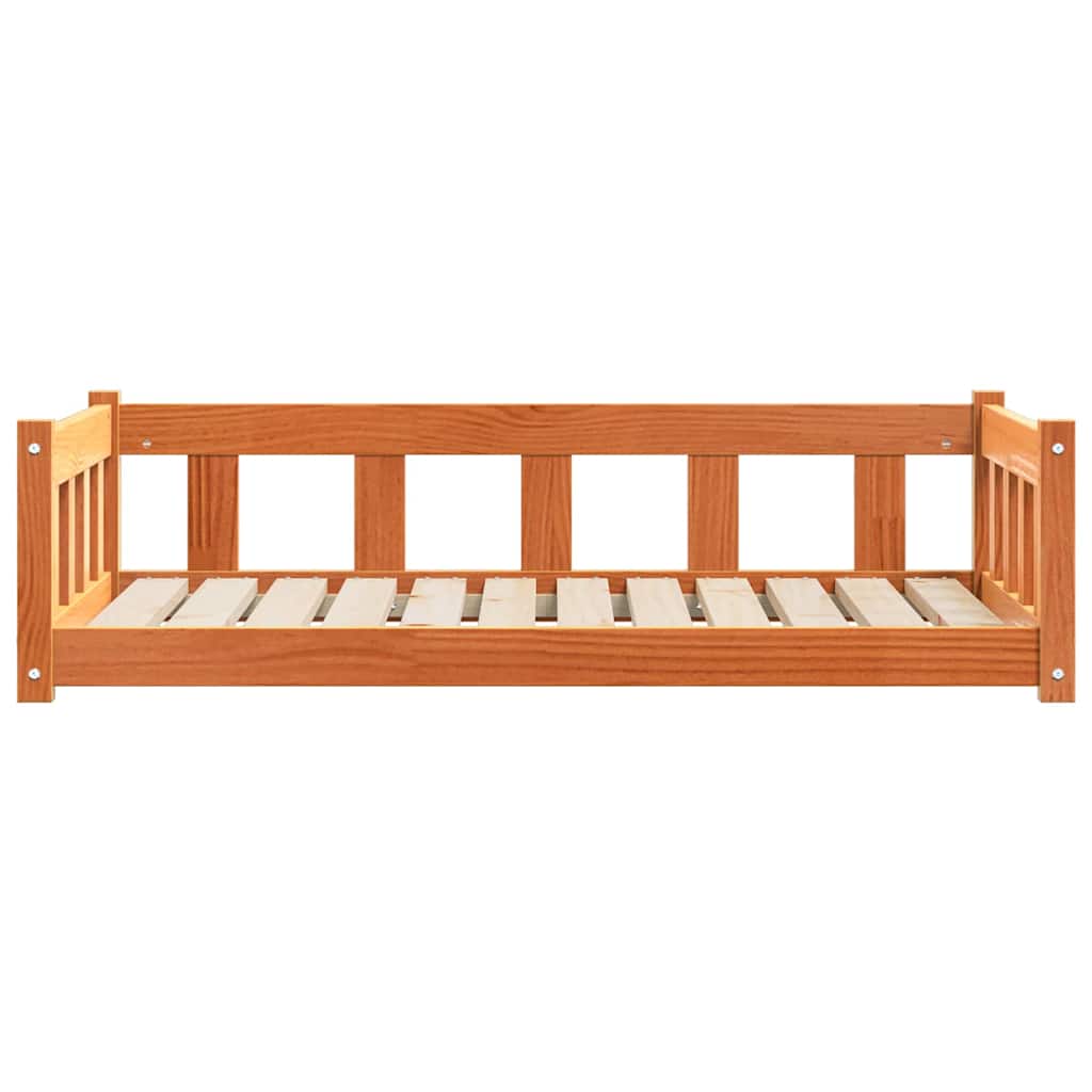 Hundeseng med lagring Vokset Brun 100 x 70 x 28 cm Massiv furu