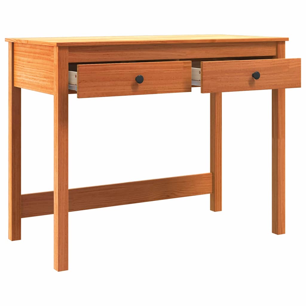 Skrivebord med skuff Max Brun 100 x 50 x 78 cm Massiv furu