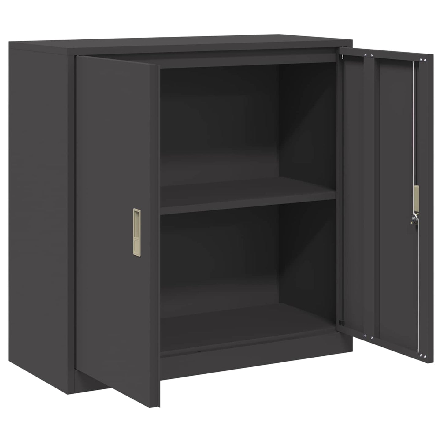 Oppbevaringsskap Svart 90 x 40 x 90 cm Stål