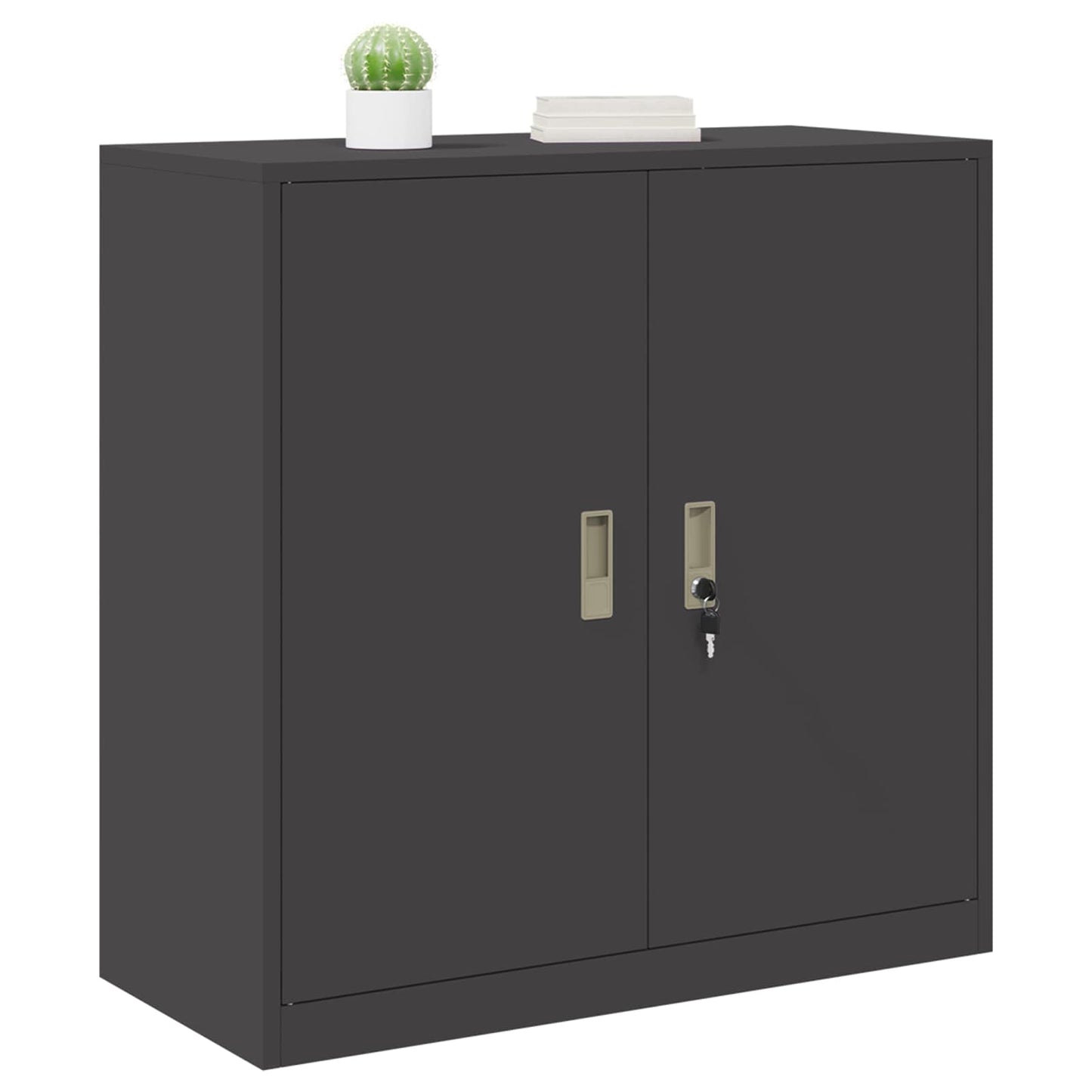 Oppbevaringsskap Svart 90 x 40 x 90 cm Stål