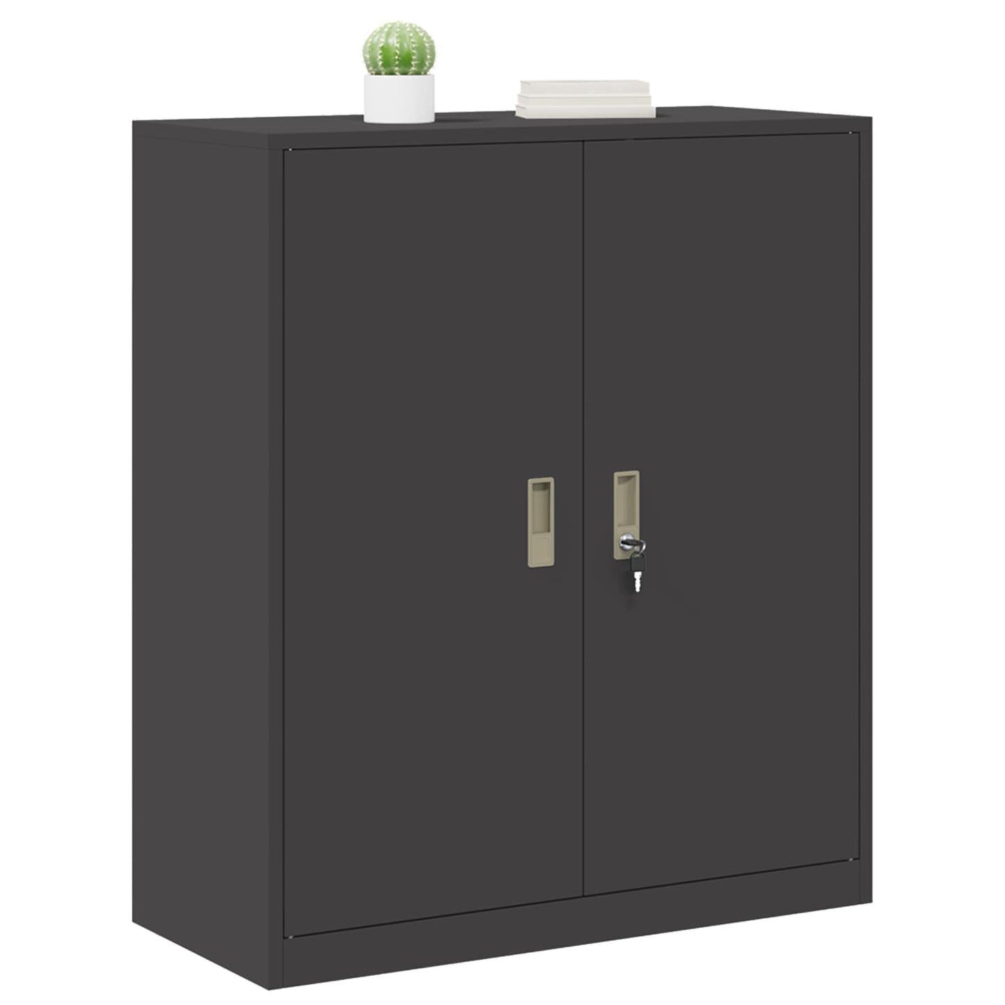 Oppbevaringsskap Svart 90 x 40 x 105 cm Stål