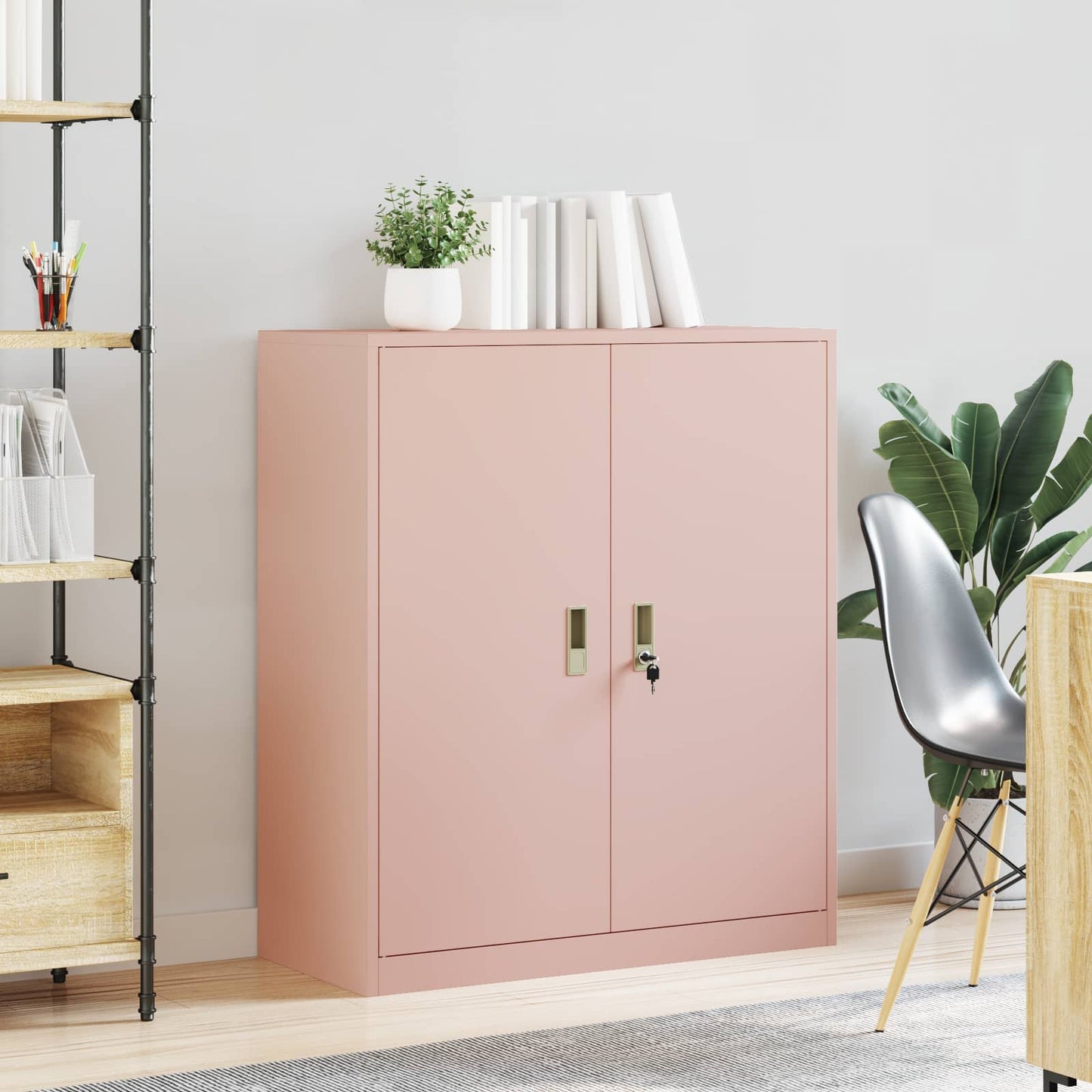 Oppbevaringsskap Rosa 90 x 40 x 105 cm Stål