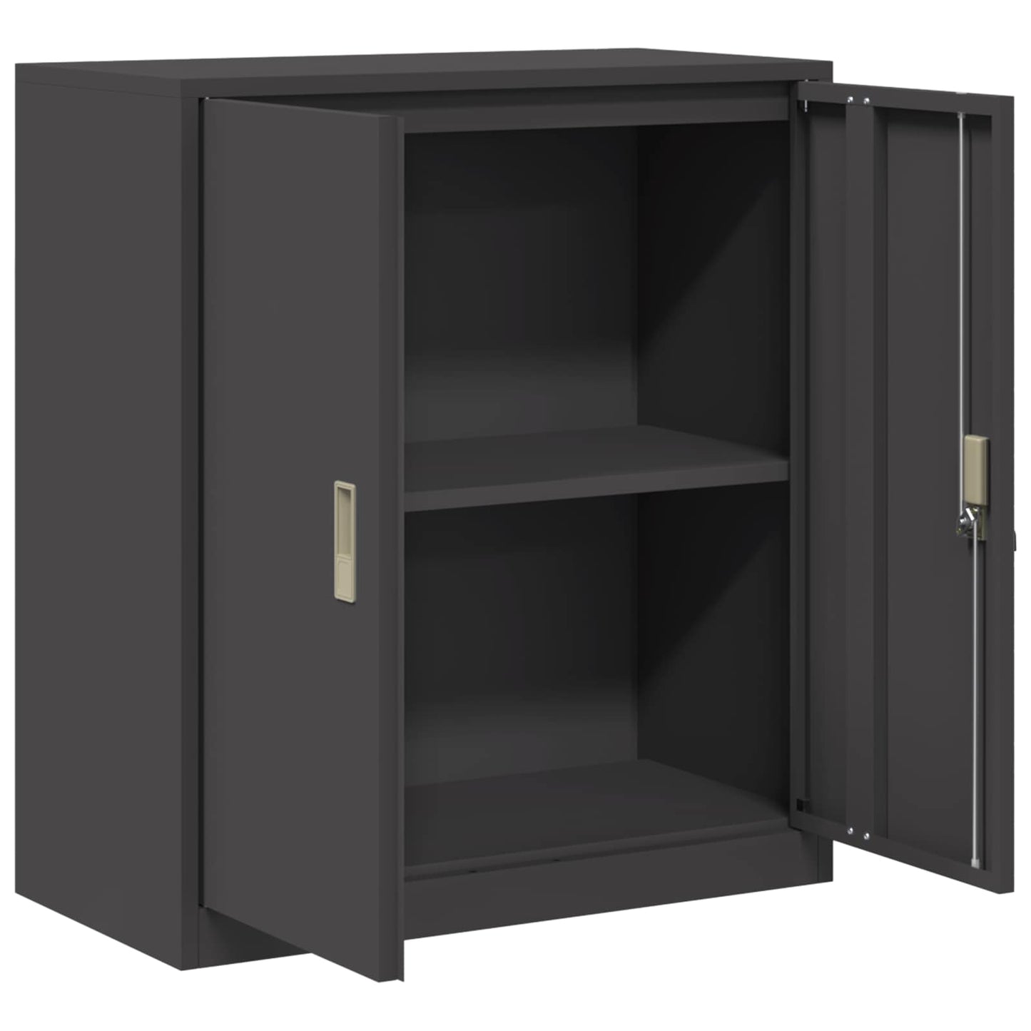 Oppbevaringsskap Svart 80 x 40 x 90 cm Stål