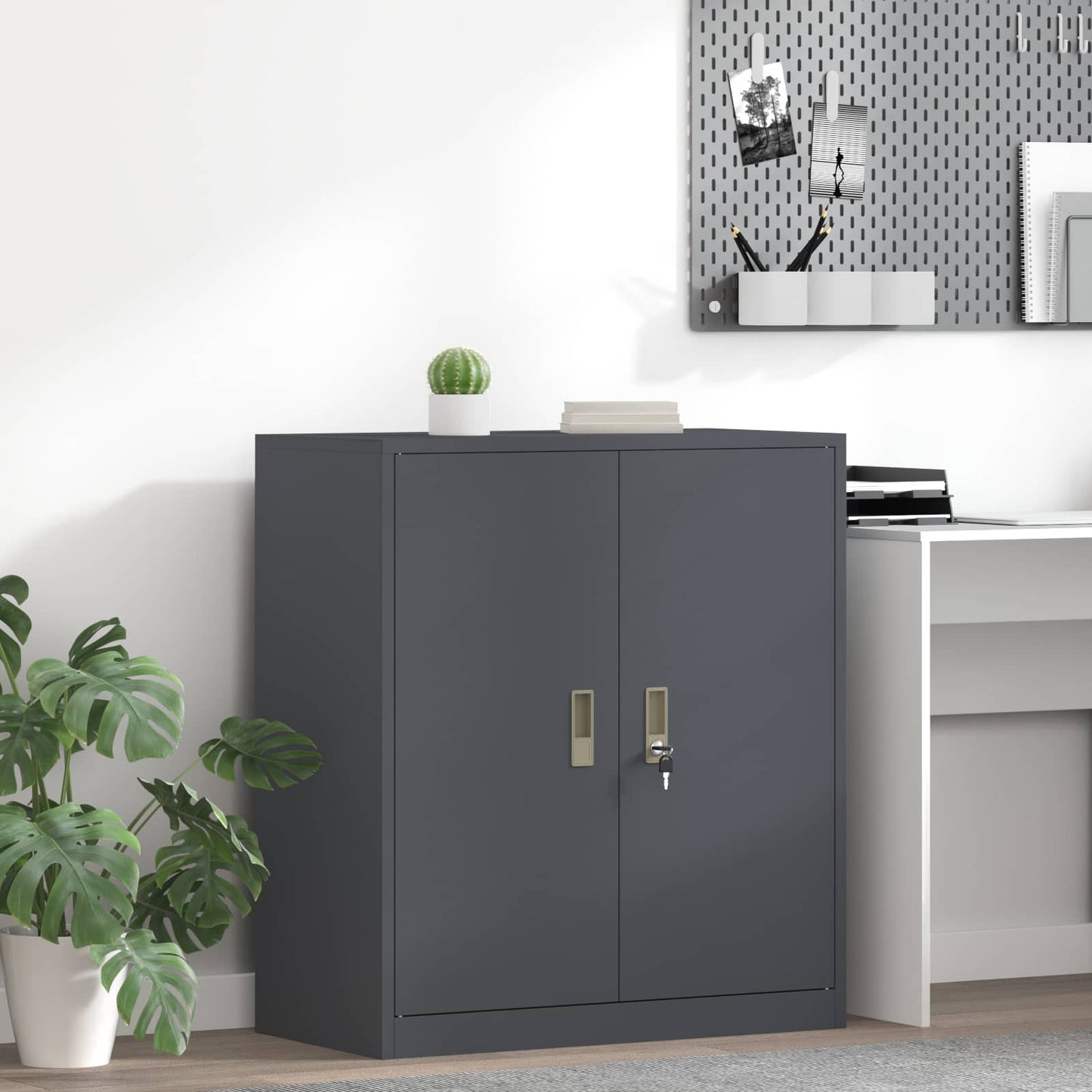 Oppbevaringsskap Antrasitt 80 x 40 x 90 cm Stål