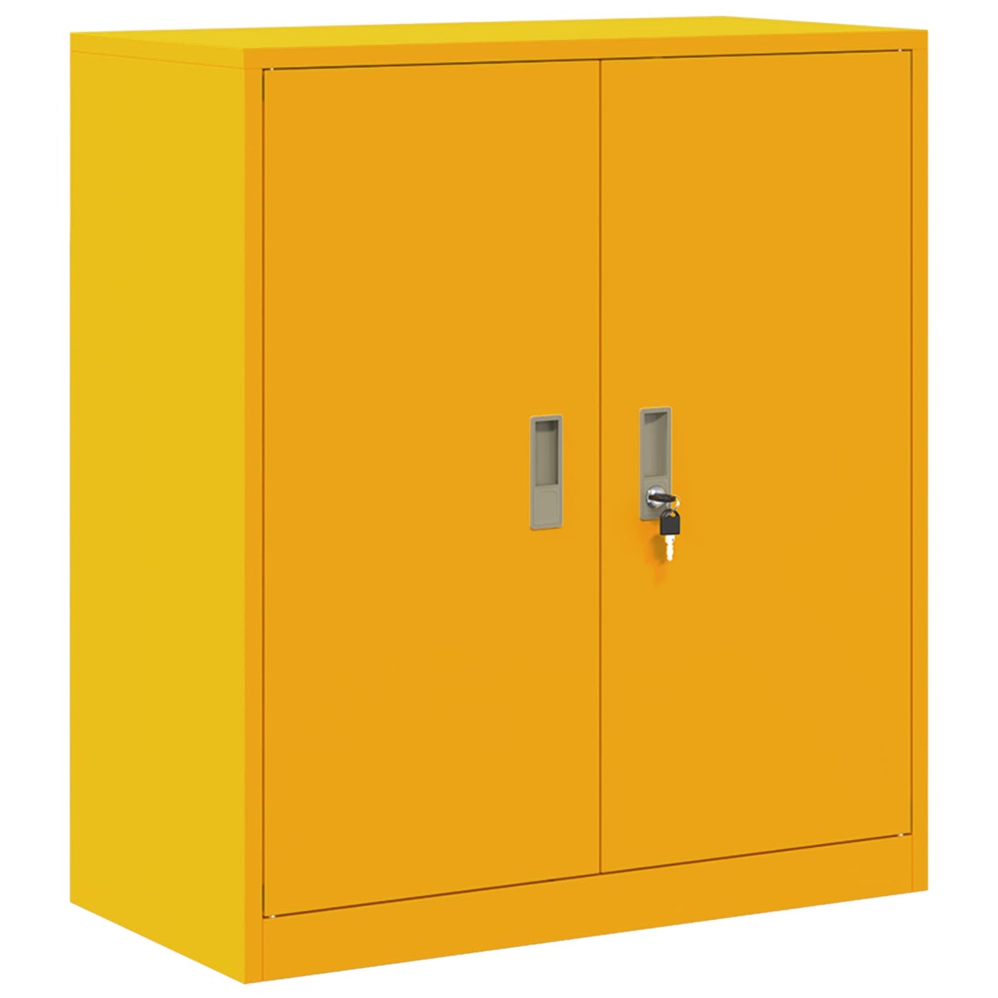Oppbevaringsskap Sennepsgul 80 x 40 x 90 cm Stål