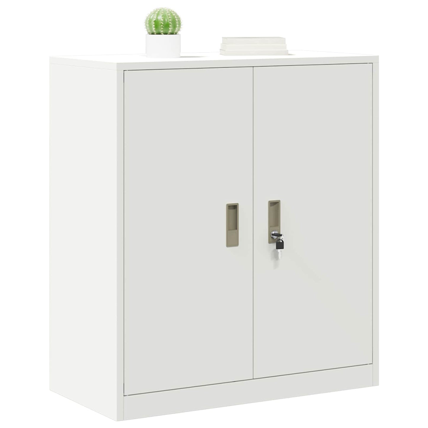 Oppbevaringsskap Hvit 80 x 40 x 90 cm Stål