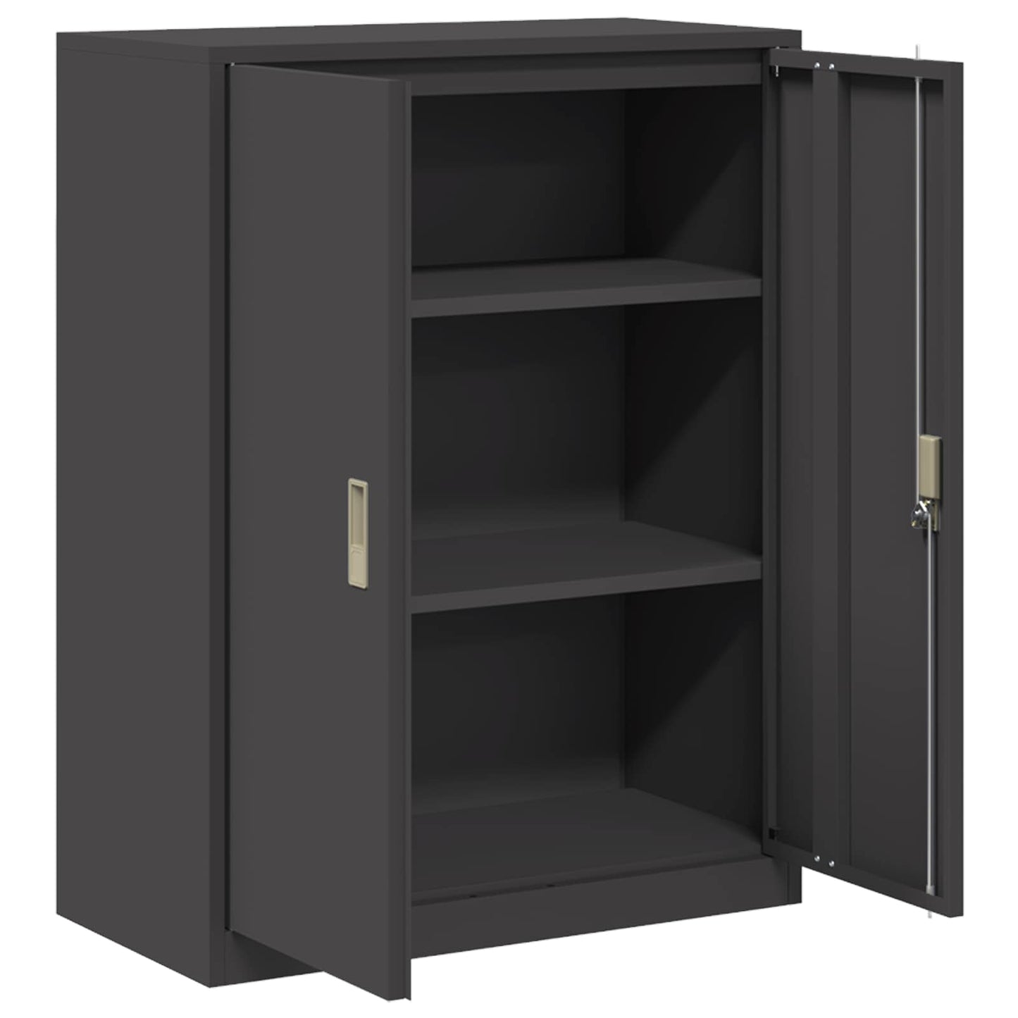 Oppbevaringsskap Svart 80 x 40 x 105 cm Stål