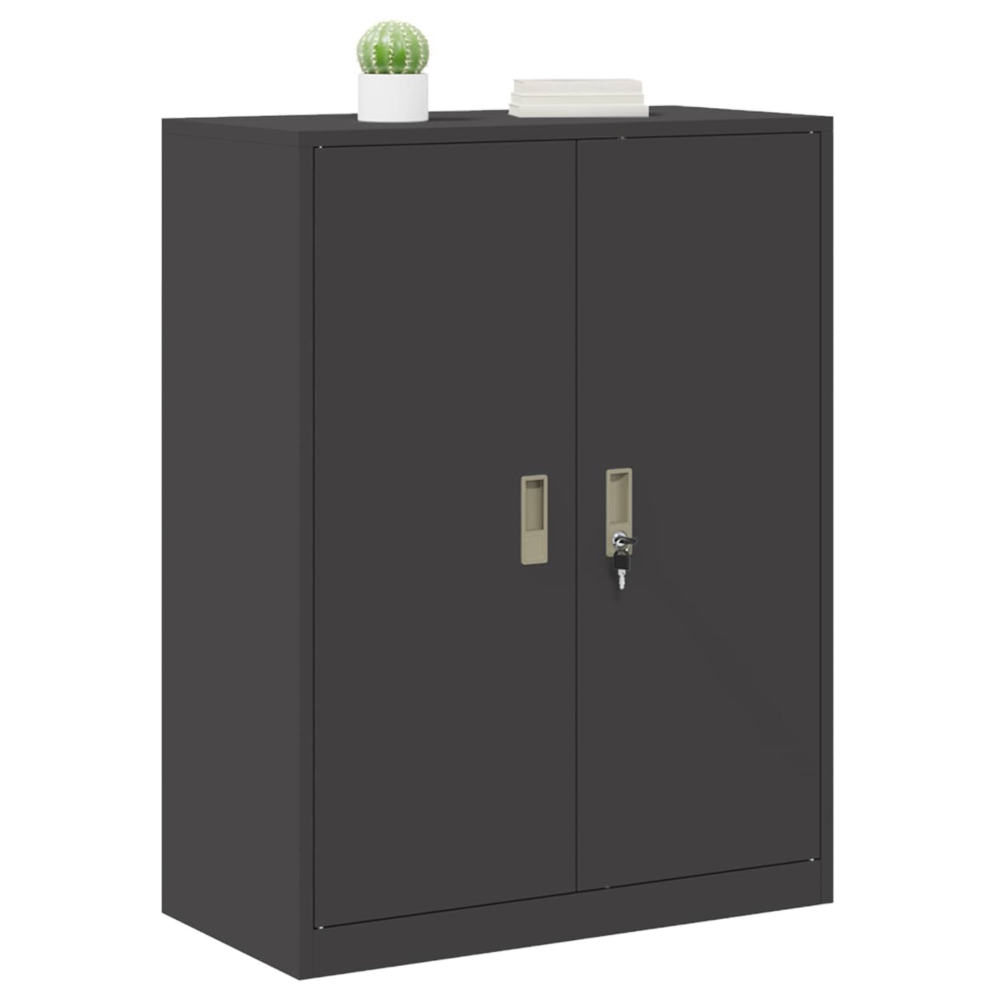 Oppbevaringsskap Svart 80 x 40 x 105 cm Stål