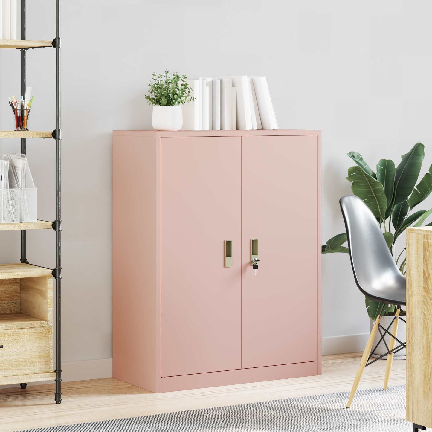 Oppbevaringsskap Rosa 80 x 40 x 105 cm Stål