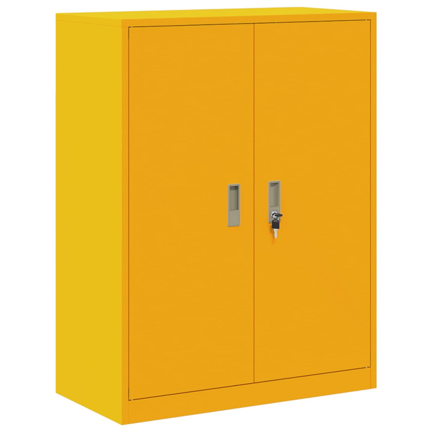 Oppbevaringsskap Sennepsgul 80 x 40 x 105 cm Stål
