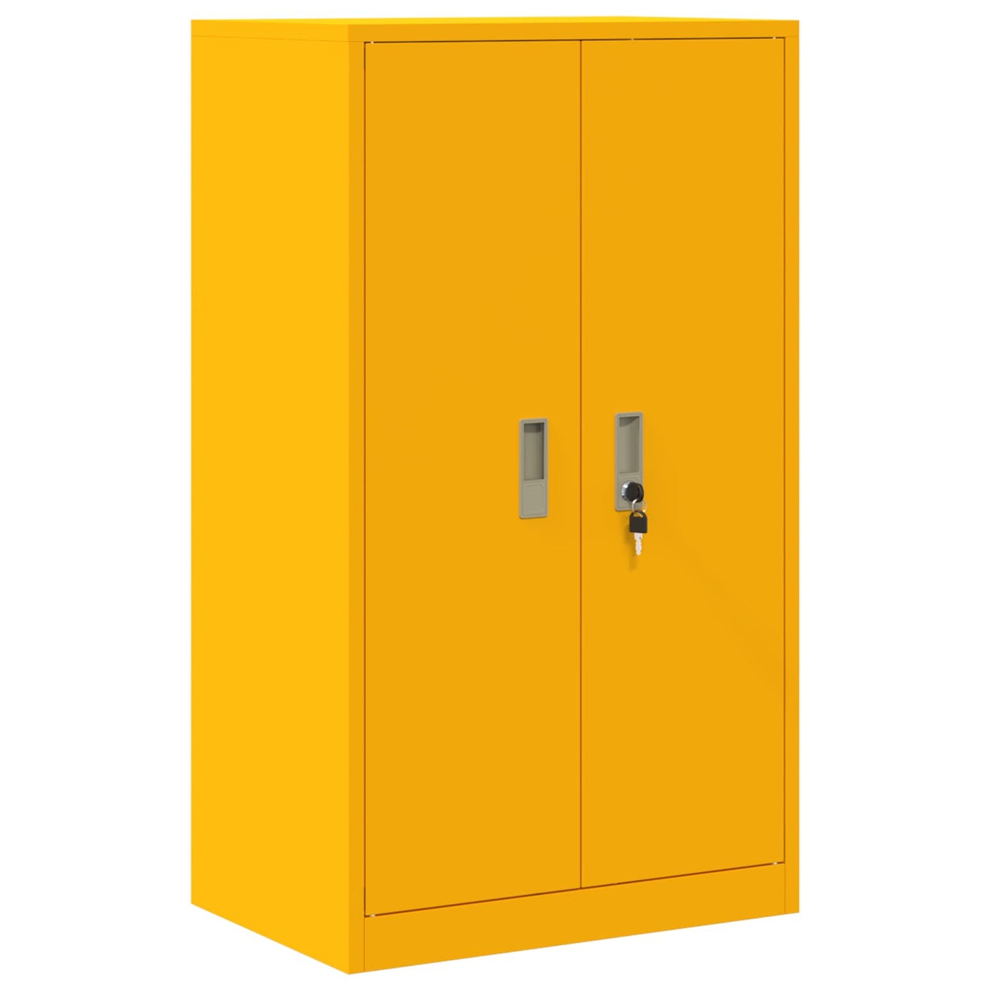 Oppbevaringsskap Sennepsgul 60 x 40 x 105 cm Stål
