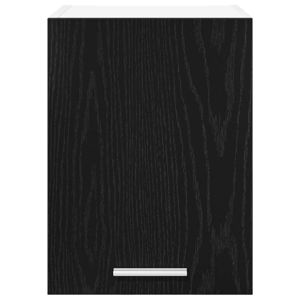 Hengende skap med dør 2 pcs Svart eik og hvit 30 x 31 x 40 cm
